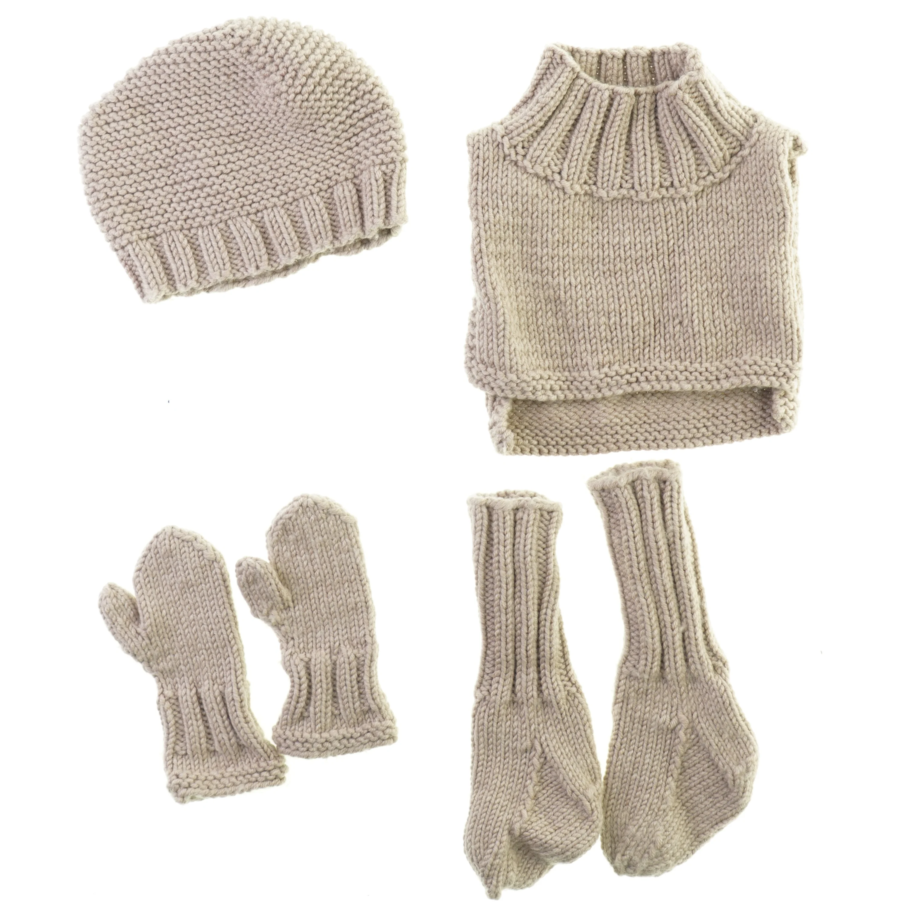 Hjemmestrikket baby tøj