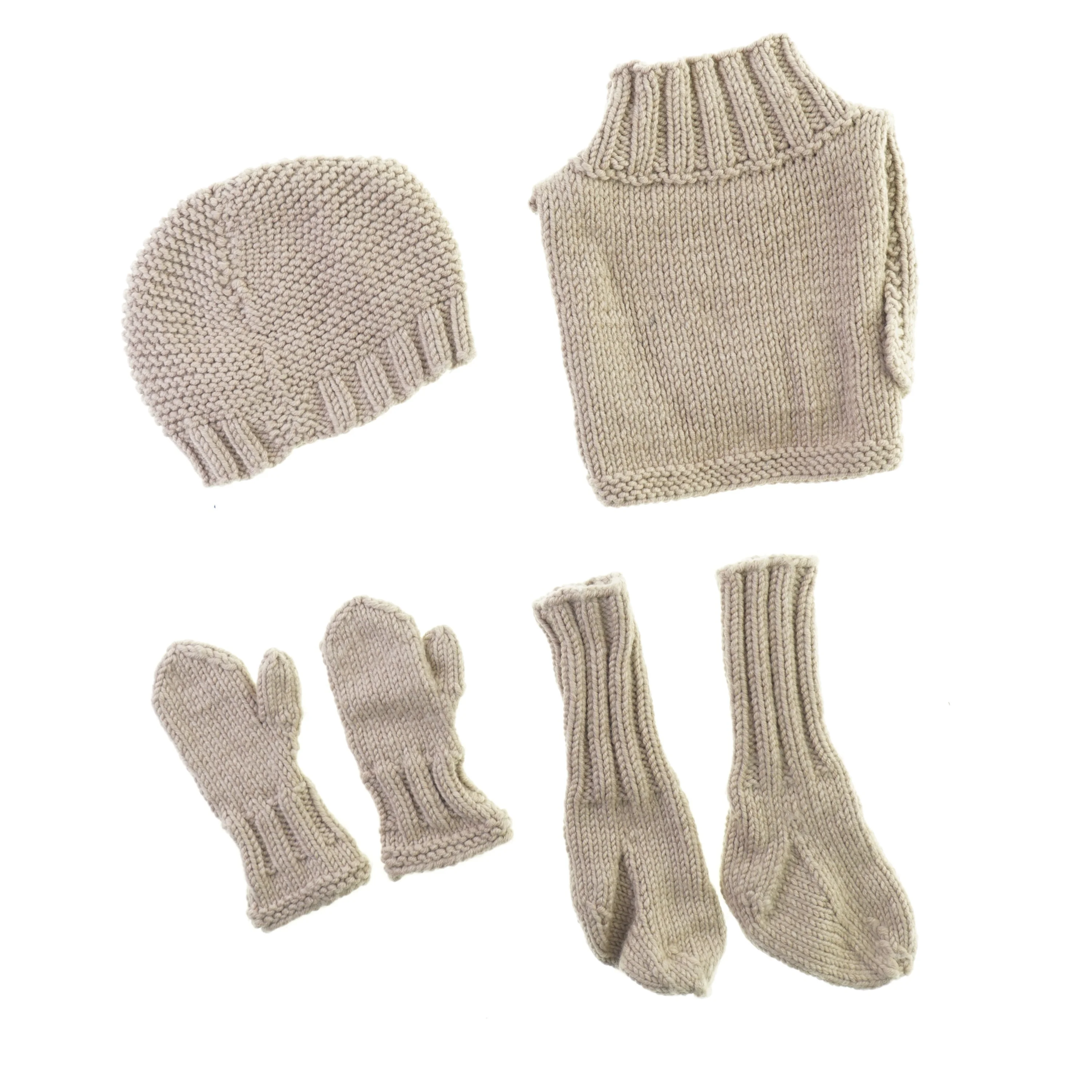 Hjemmestrikket baby tøj