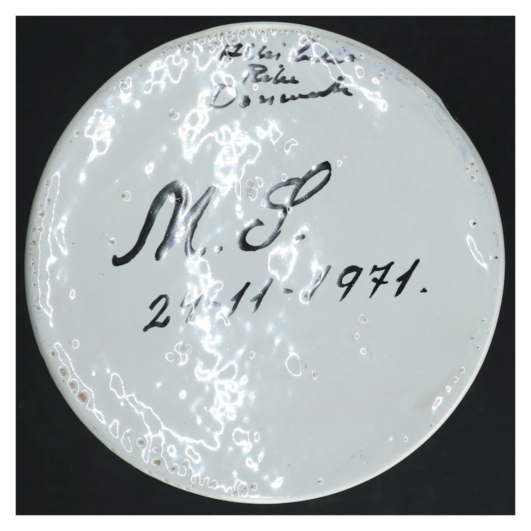 Håndmalet keramik kande (str. 25 cm)