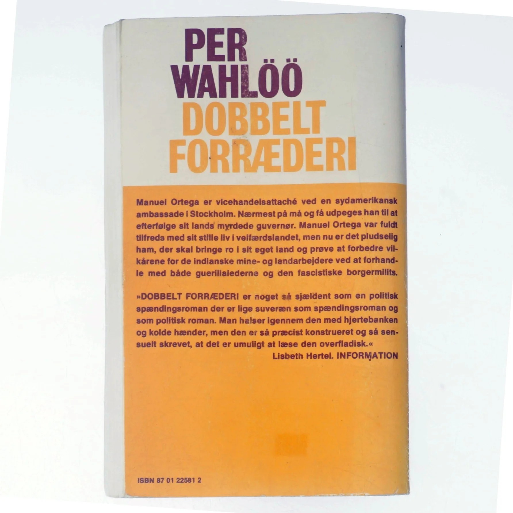 Dobbelt forræderi af Per Wahlöö (bog)