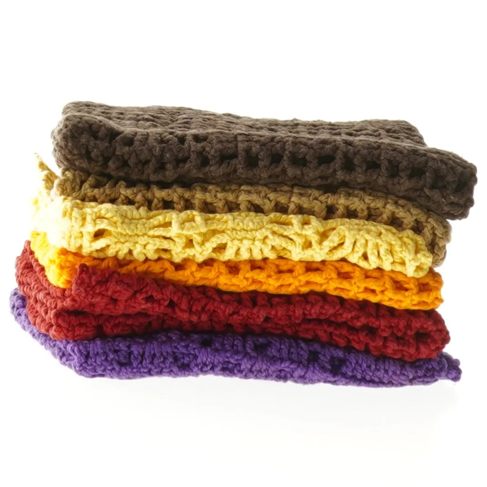 Hæklede servietter eller klude (str. 26x26 cm)