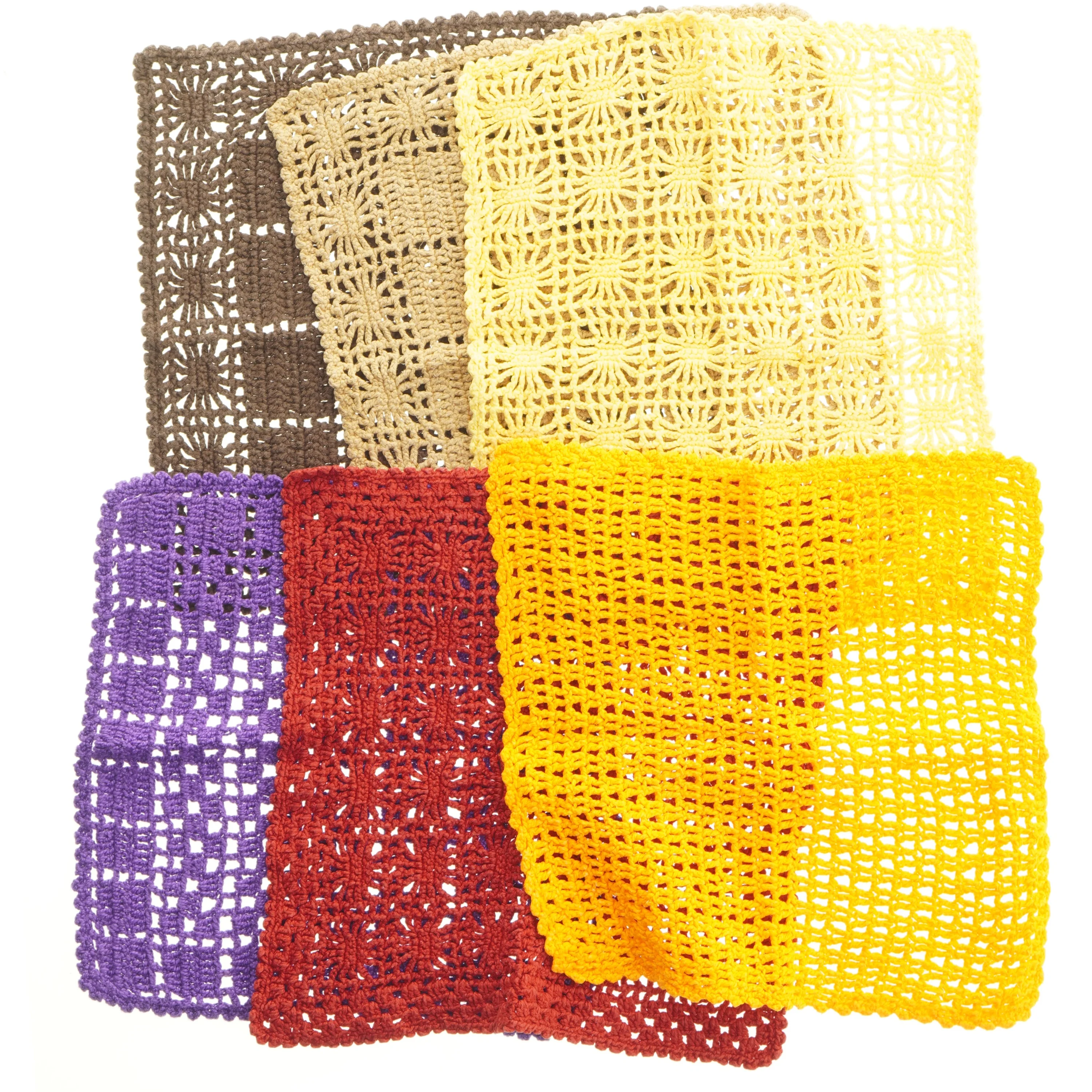 Hæklede servietter eller klude (str. 26x26 cm)