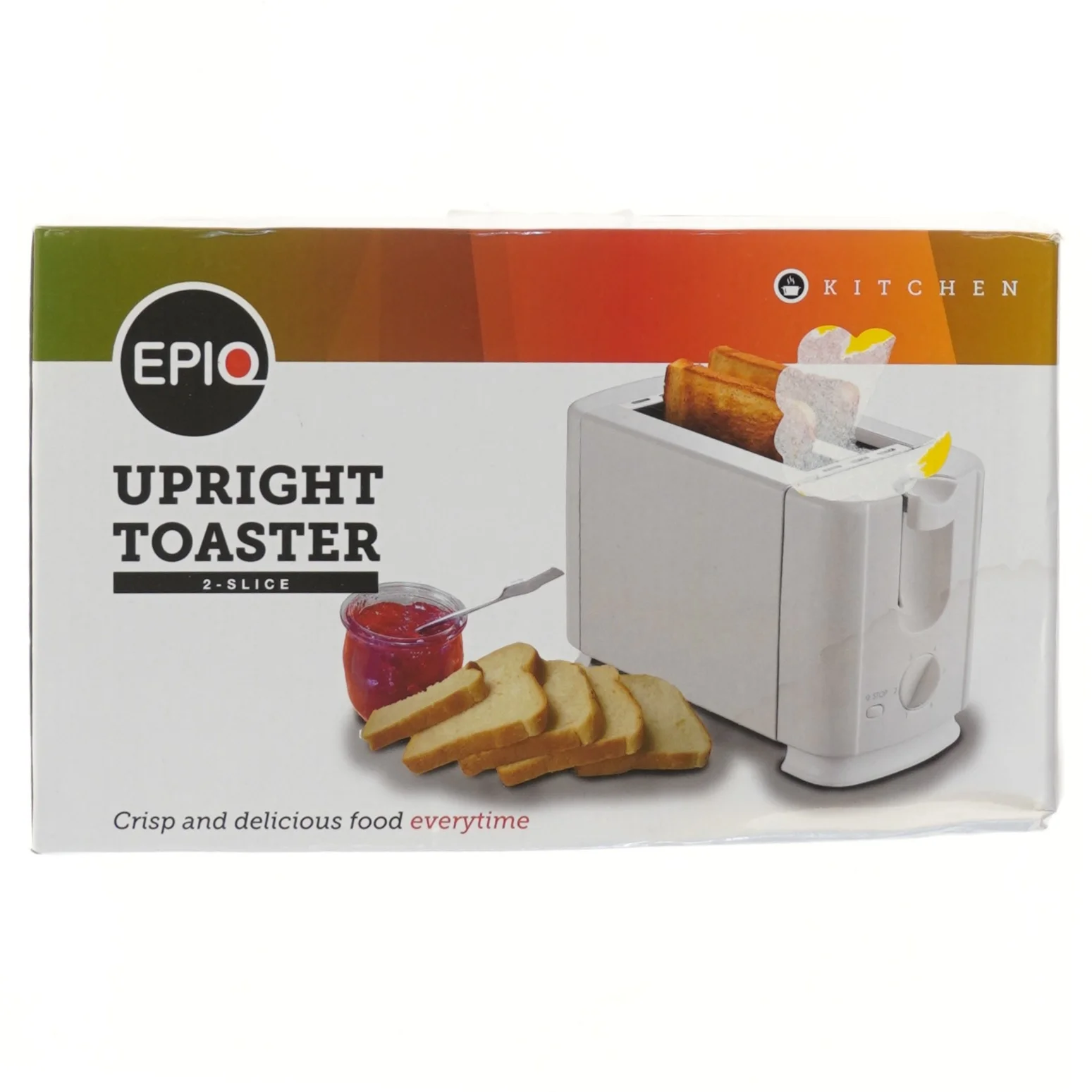 Toaster til 2 skiver fra EPIC (str. 16x24 cm)
