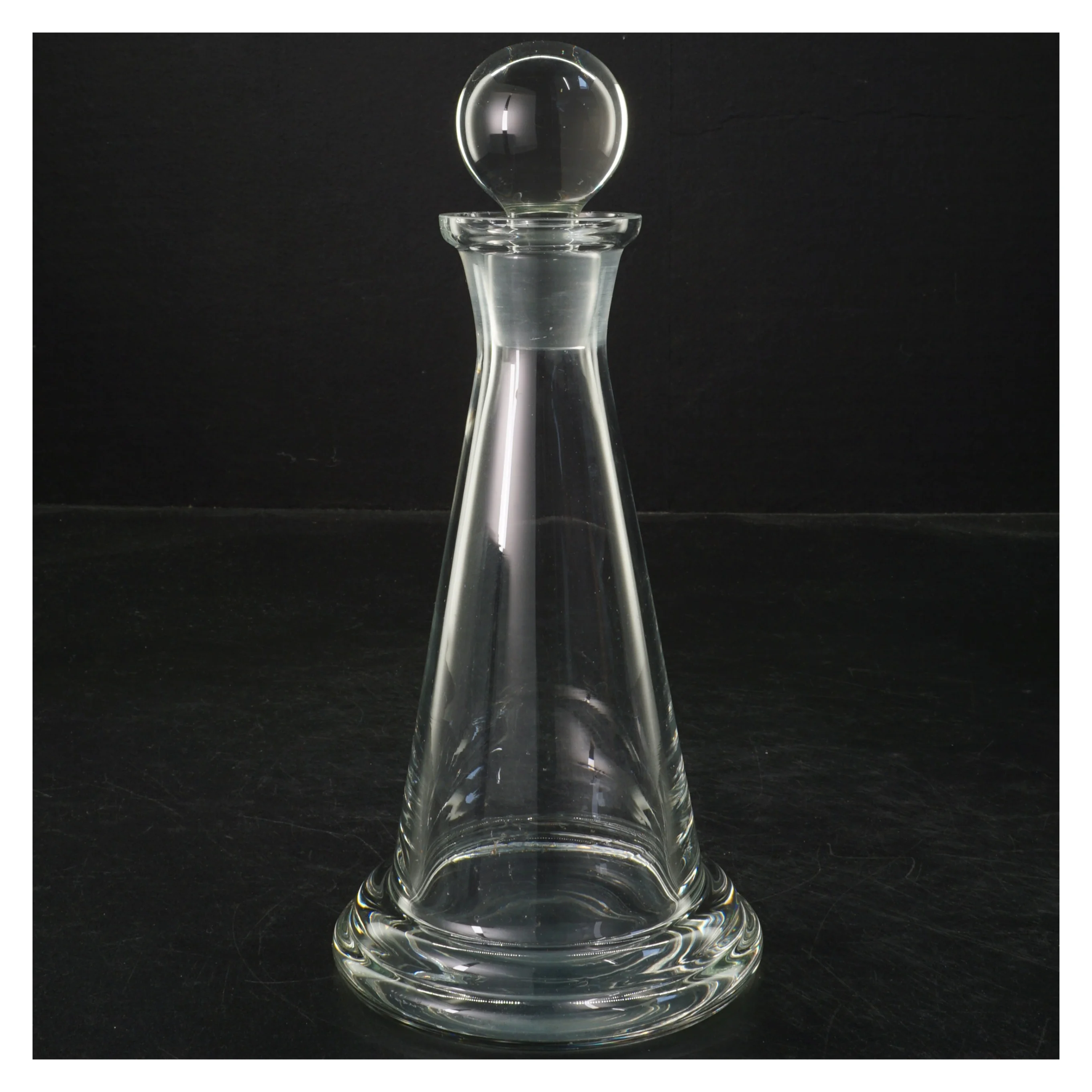 Glas karaffel med prop (str. 22x10 cm)