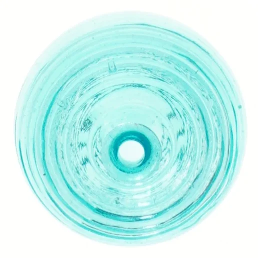 Rund glasvase (str. Ø 10 cm)