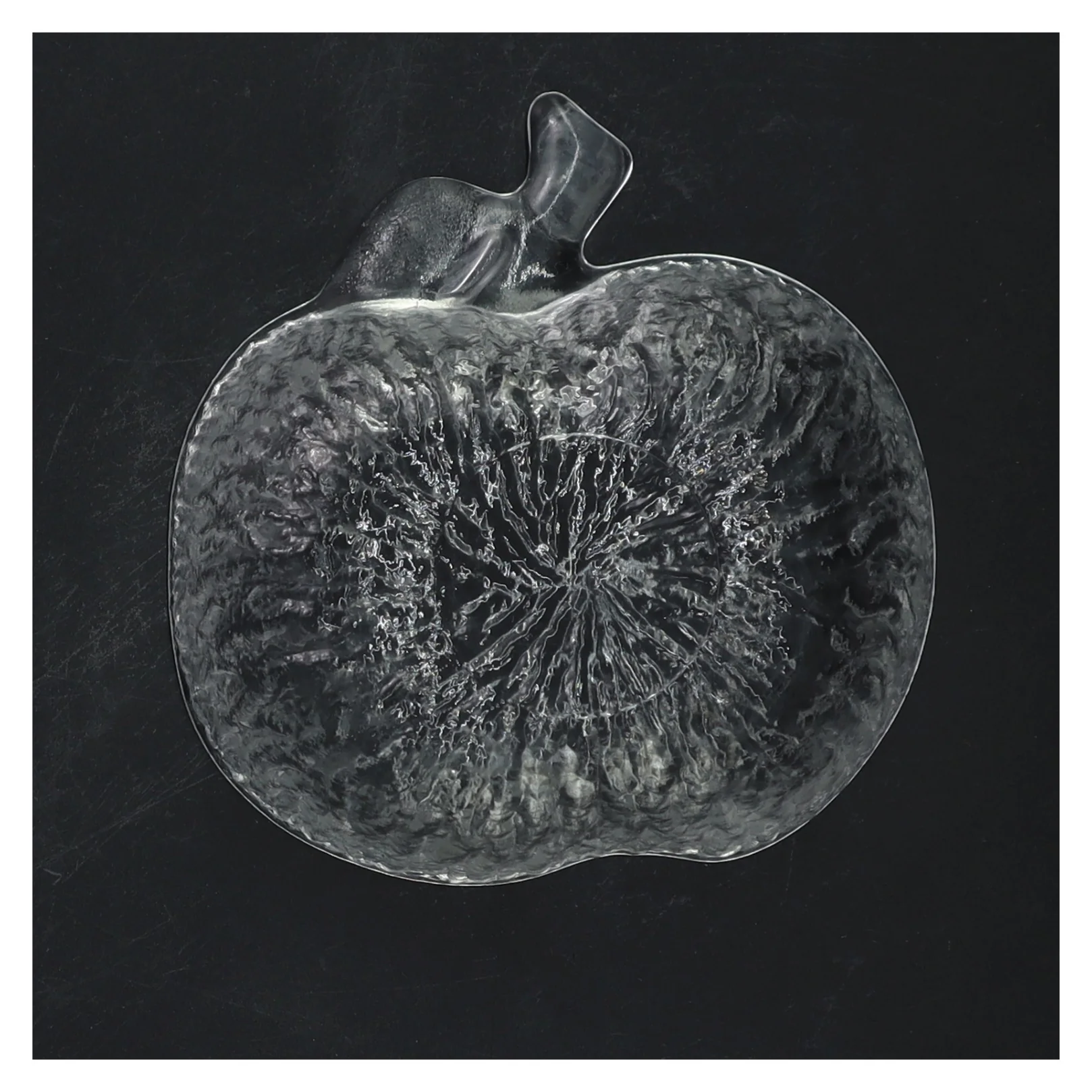 Glasfad formet som æble (str. 13 cm)