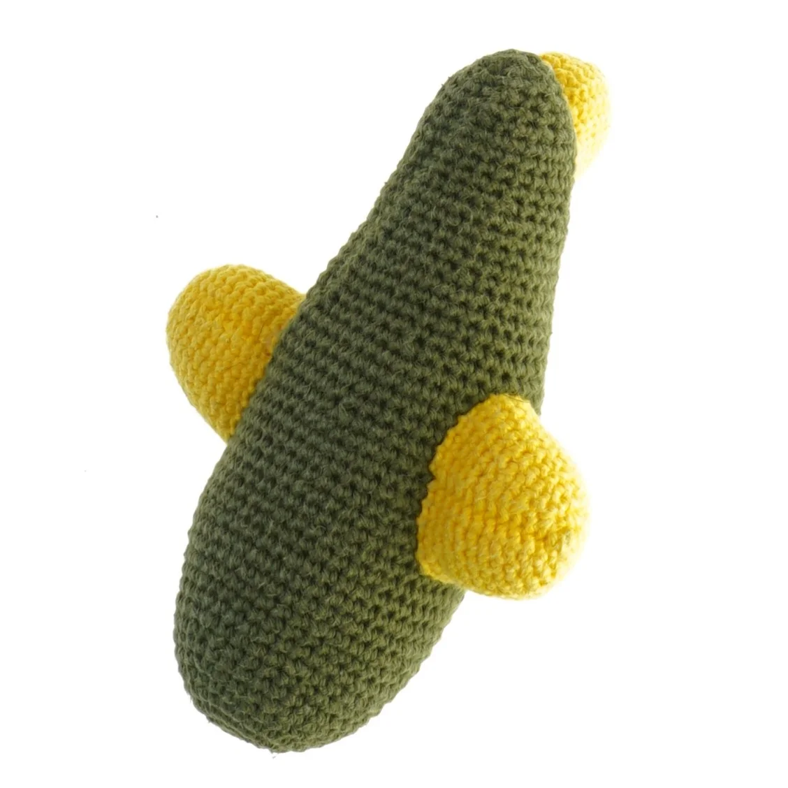 Hæklet flyvemaskine legetøj (str. 13 cm)