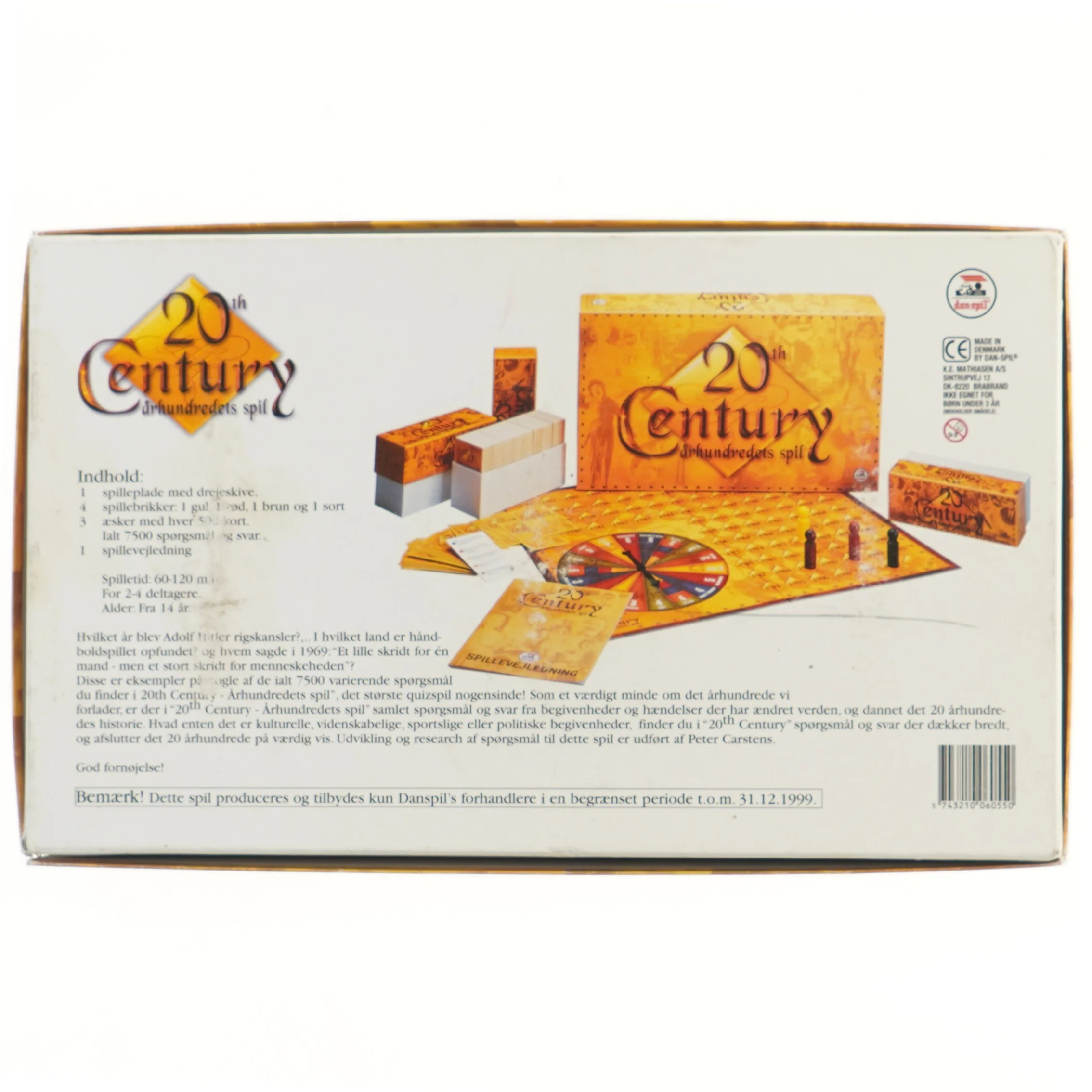 20th Century brætspil fra Dan Spil (str. 43x26 cm)