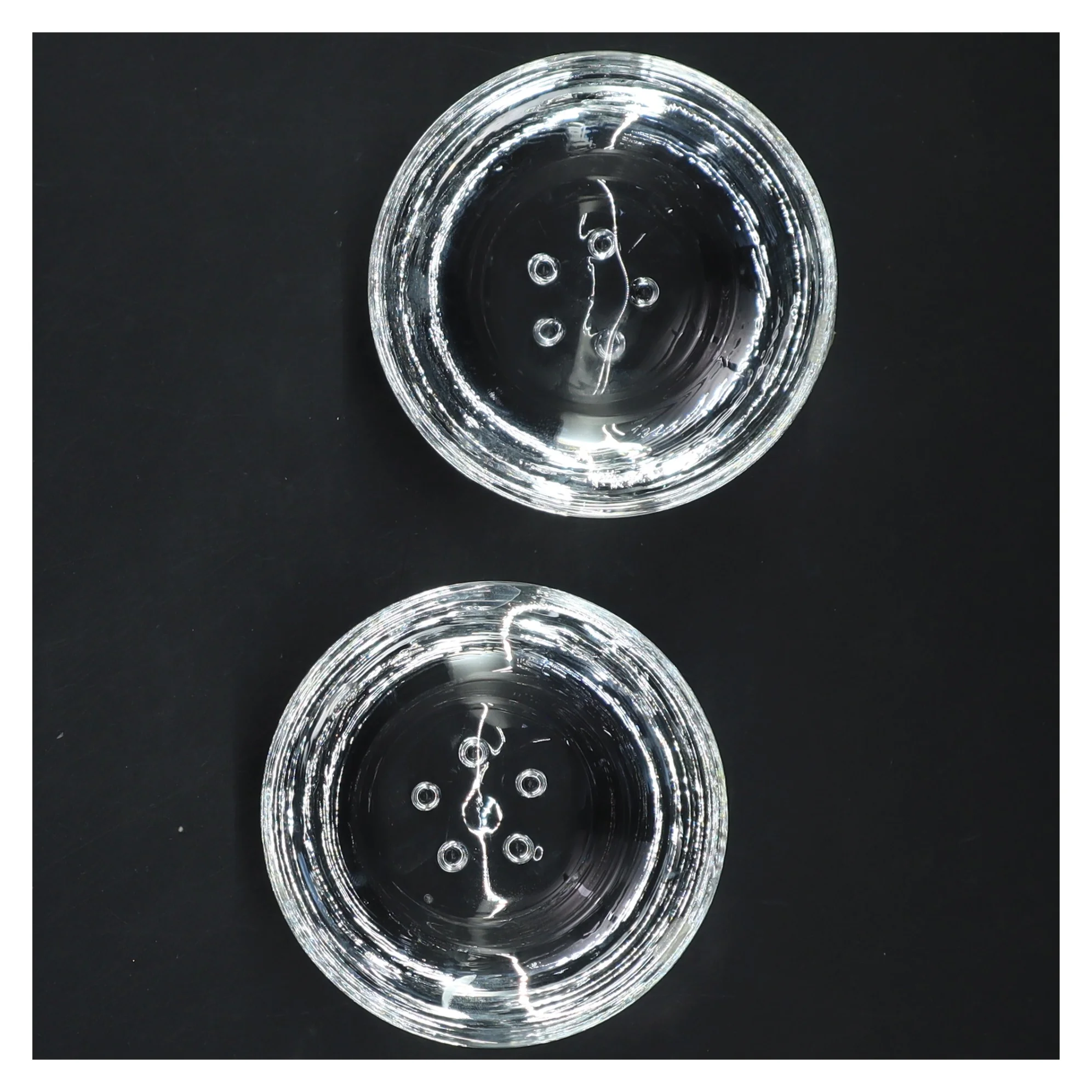 Glas fyrfadslys holdere (str. 9x4 cm)