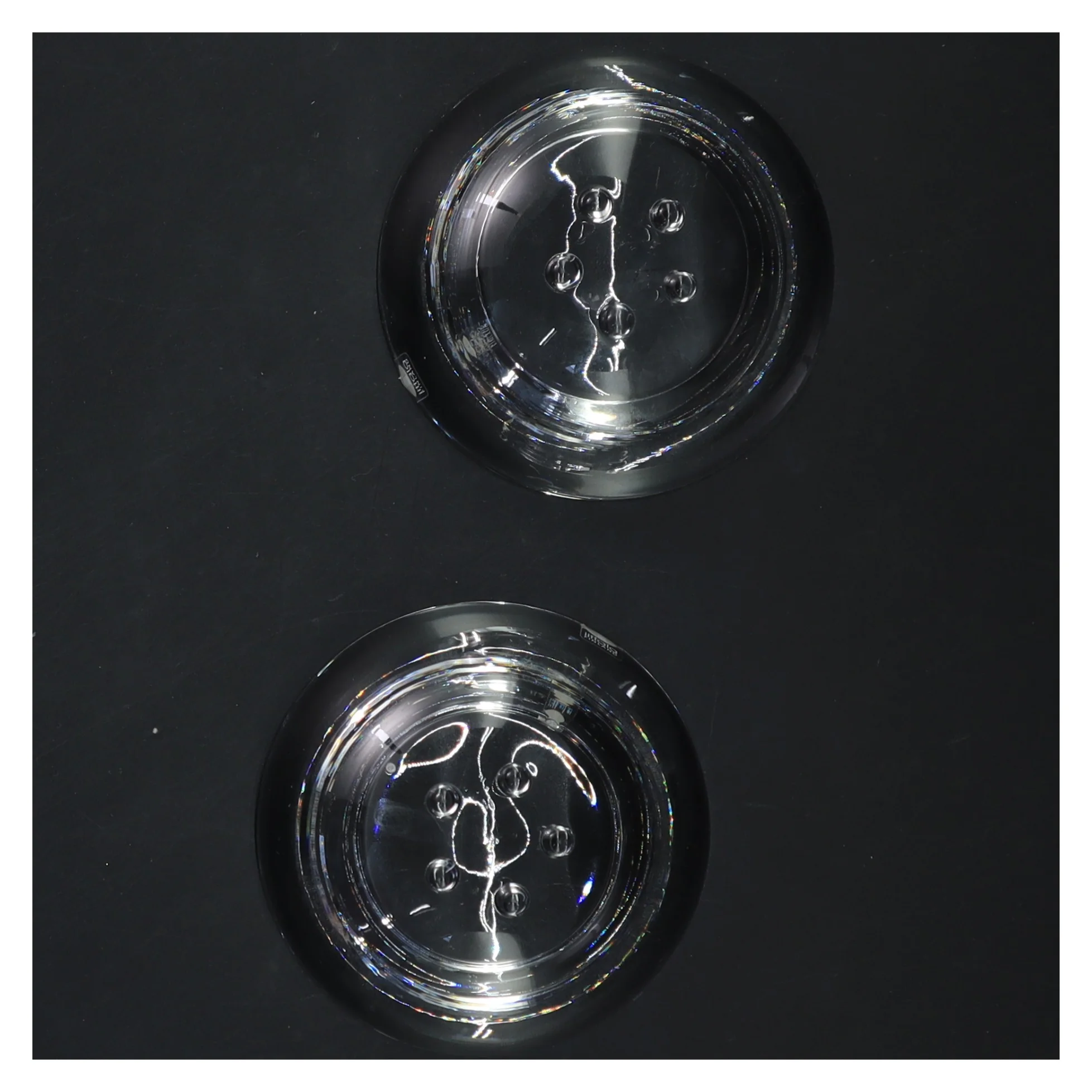 Glas fyrfadslys holdere (str. 9x4 cm)