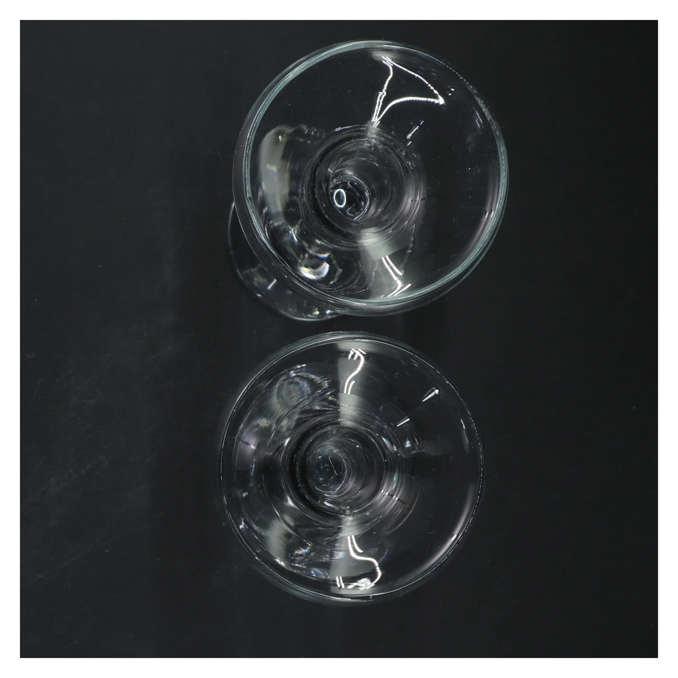 Glas lysestager (str. 17 cm)