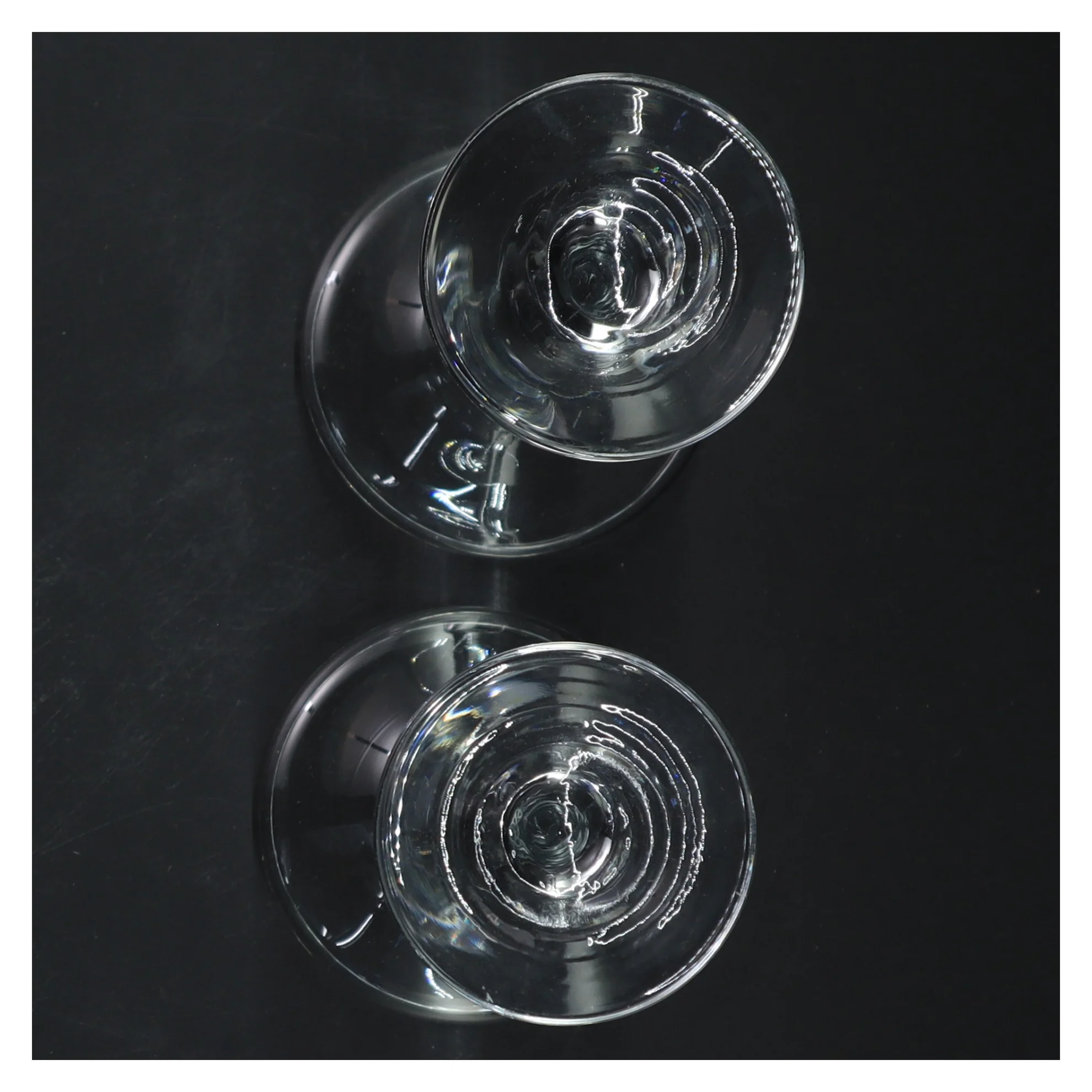 Glas lysestager (str. 17 cm)