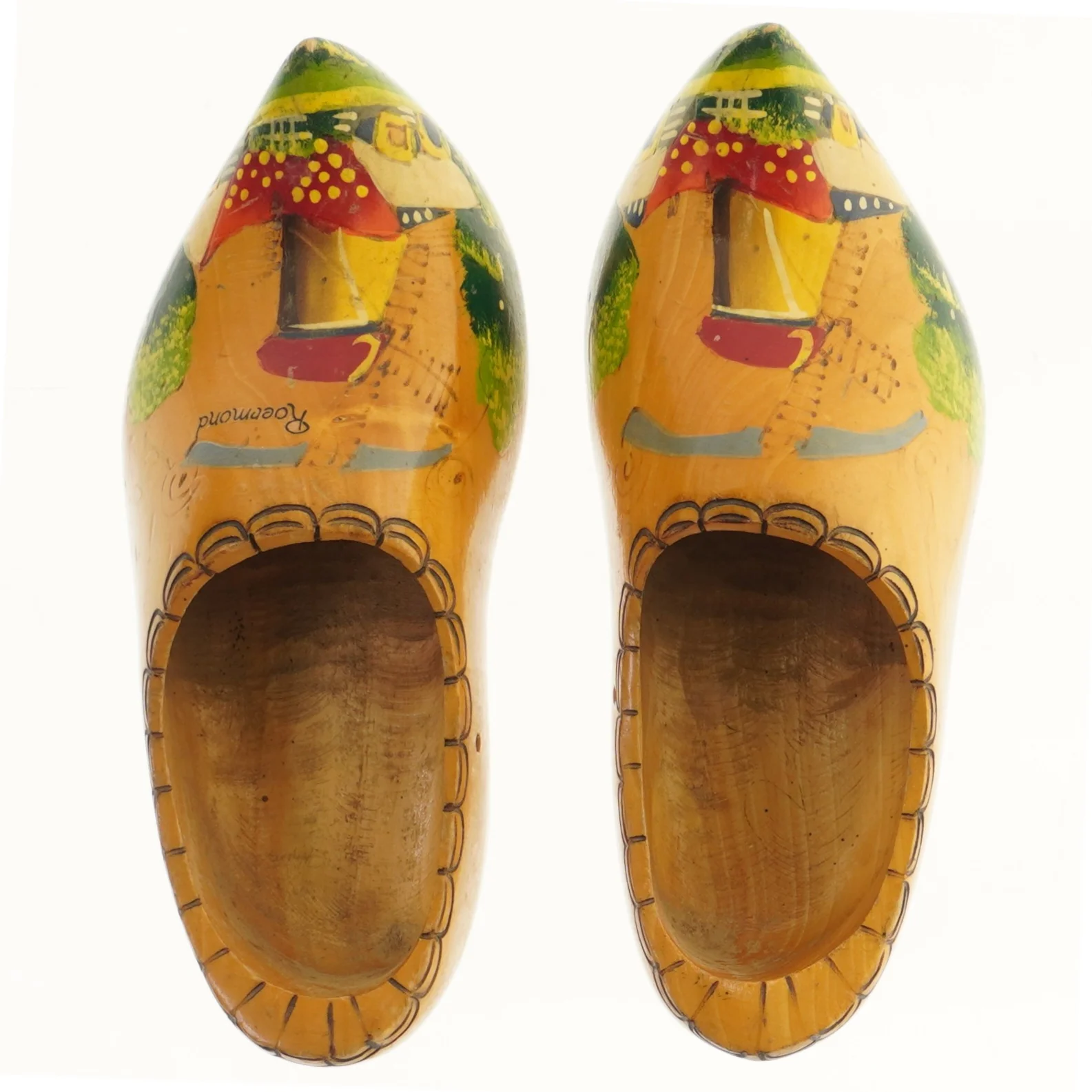 Dekorative træsko (str. 29 cm)