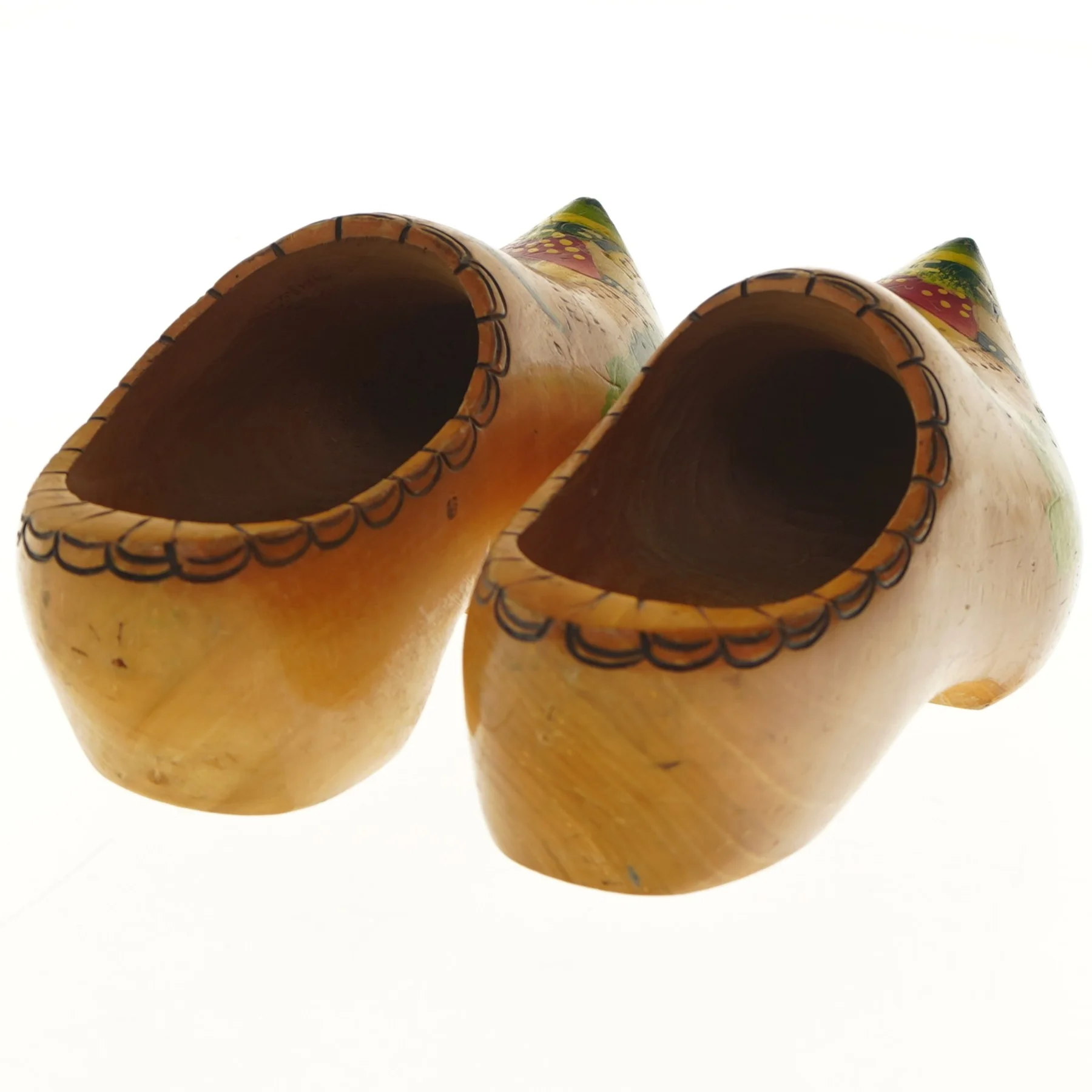 Dekorative træsko (str. 29 cm)