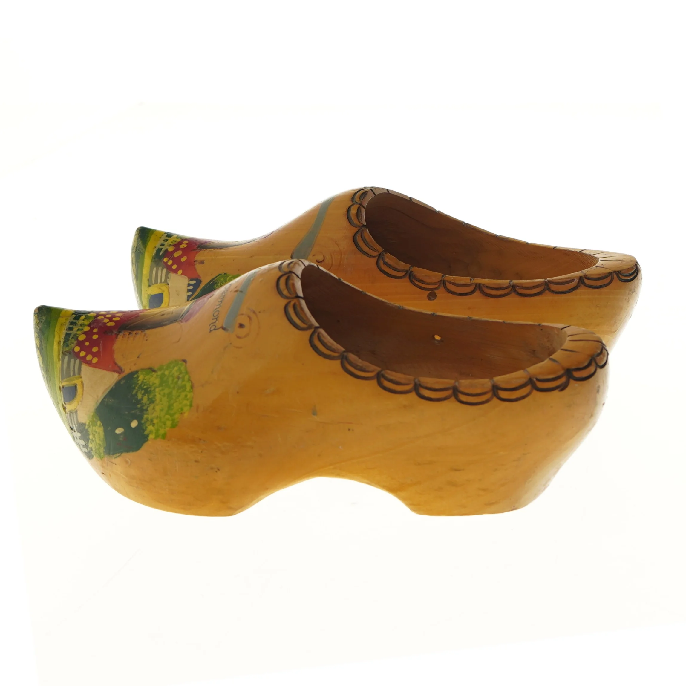 Dekorative træsko (str. 29 cm)