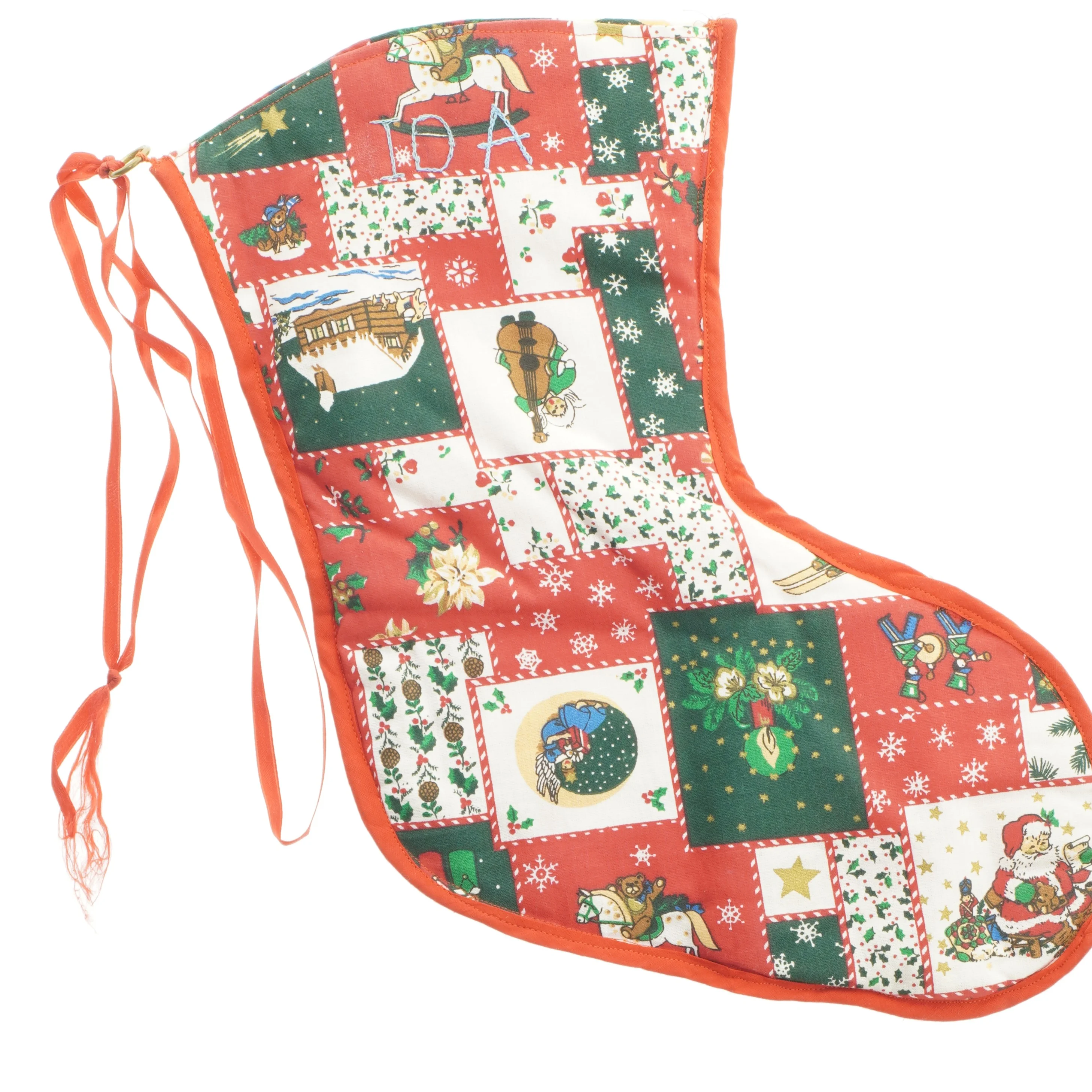 Julesok med print (str. 38x27 cm)