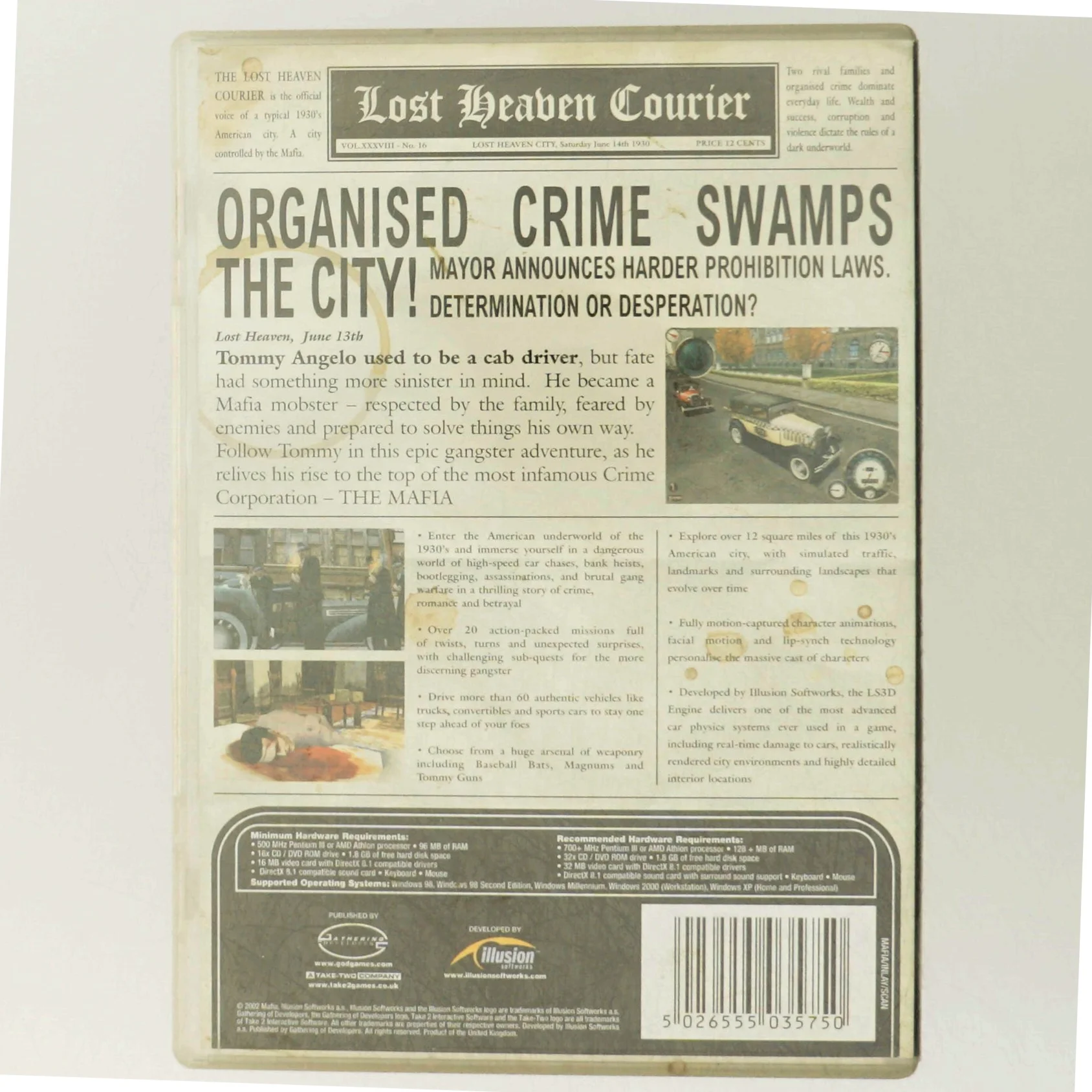 PC spil 'Mafia' fra Illusion Softworks