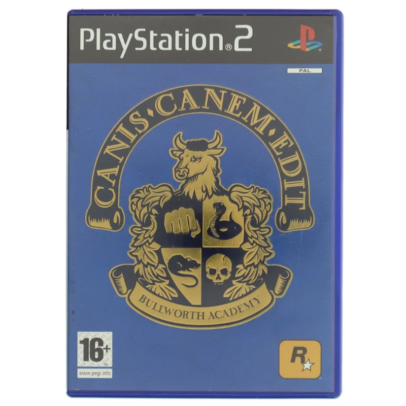 Playstation 2 spil 'Canis Canem Edit' fra Rockstar Games