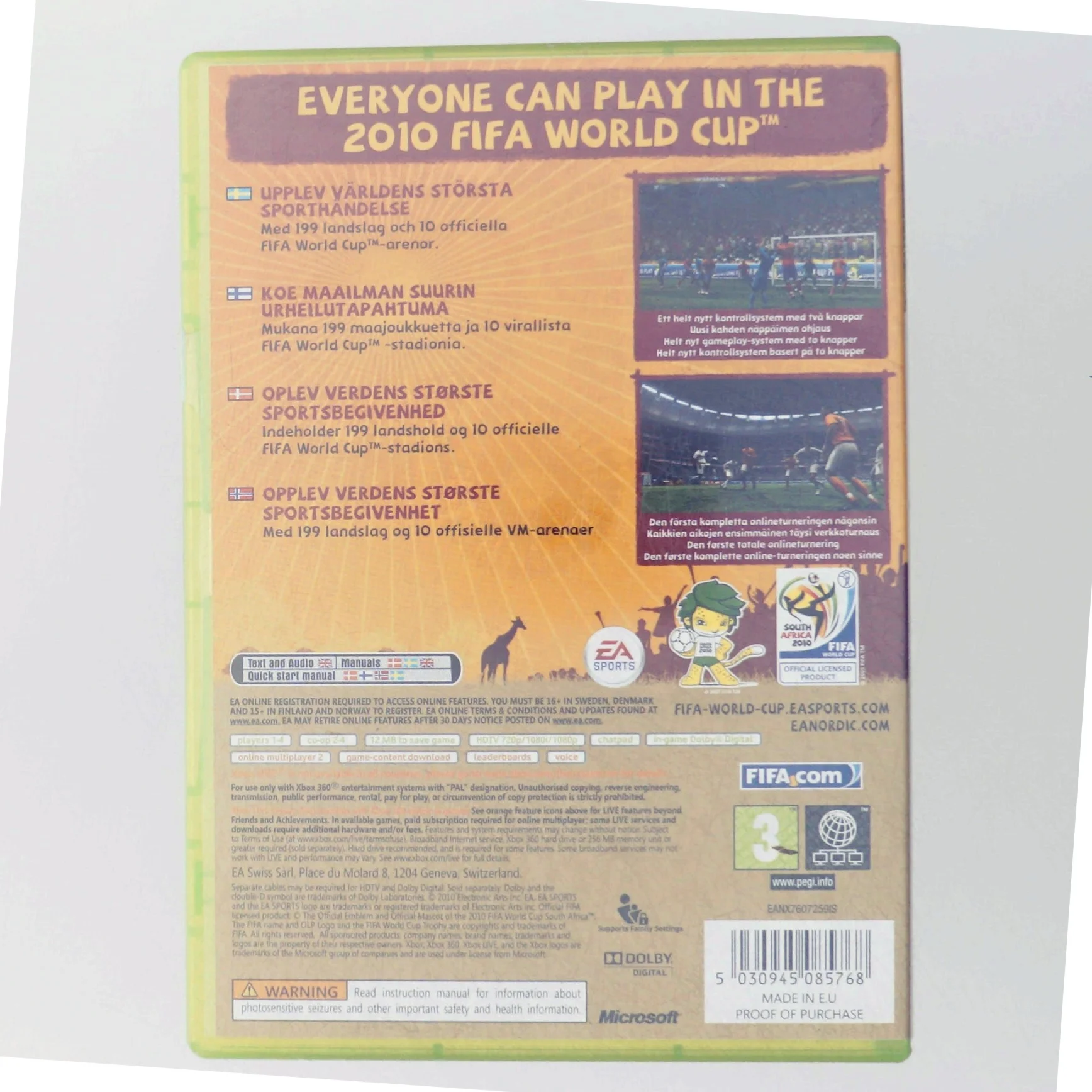 2010 FIFA World Cup South Africa Xbox 360 fra EA Sports