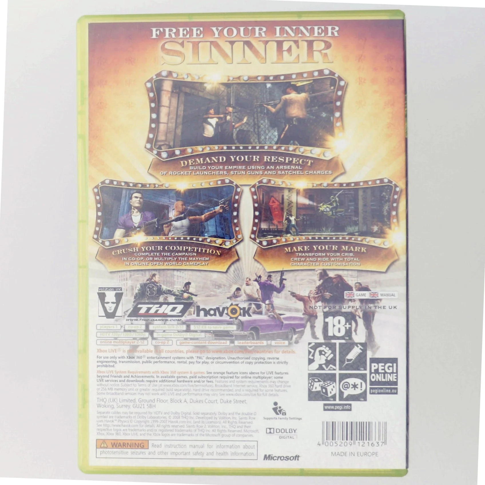 Saints Row 2 Xbox 360 Spil fra THQ