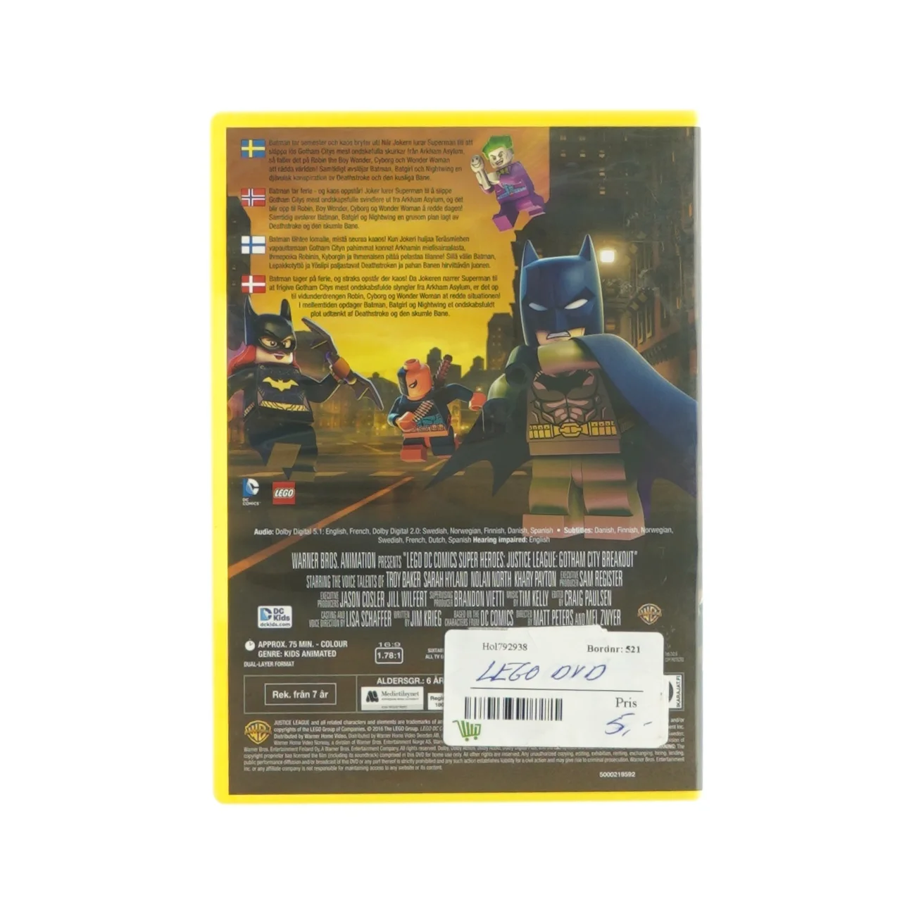 Lego - Justice league, Gotham city breakout (DVD)