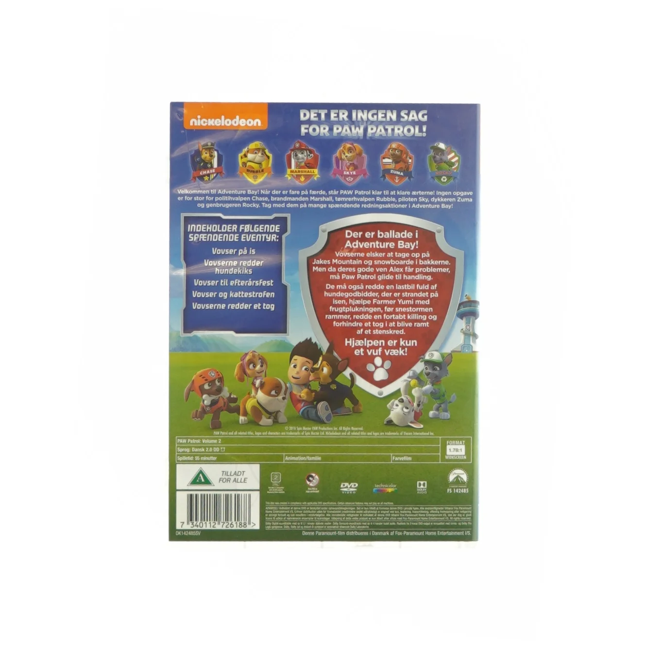 Paw Patrol på glatis og andre eventyr (DVD)