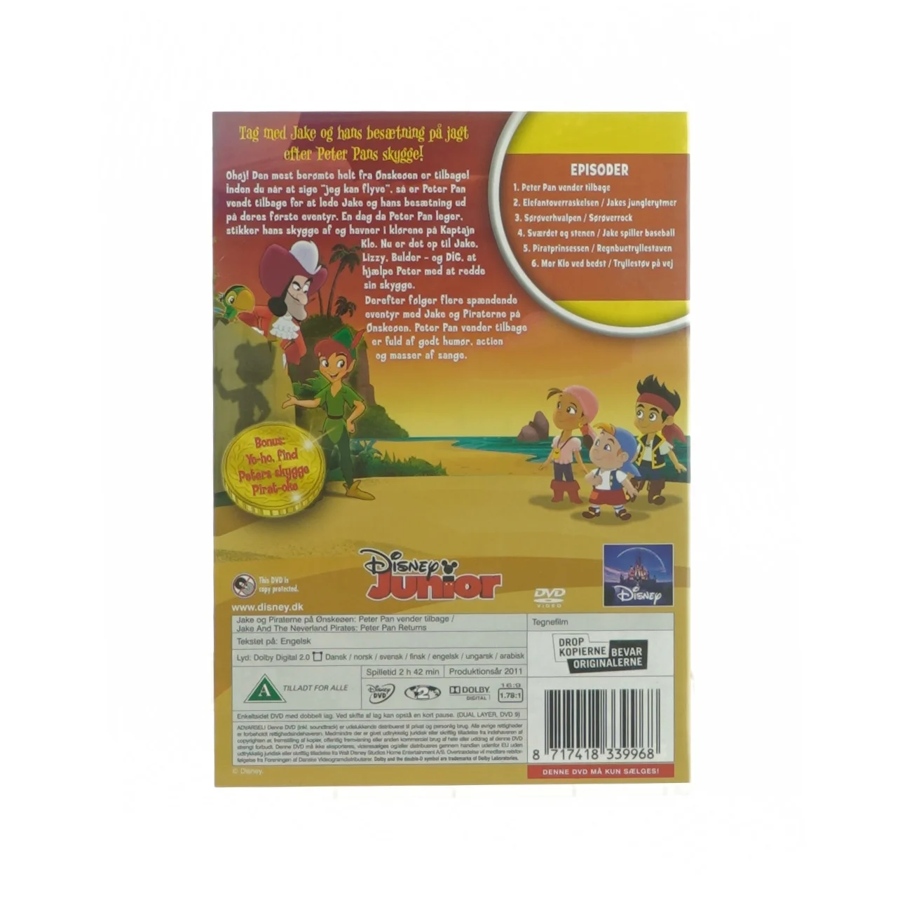 Peter Pan vender tilbage fra Disney Junior (DVD)