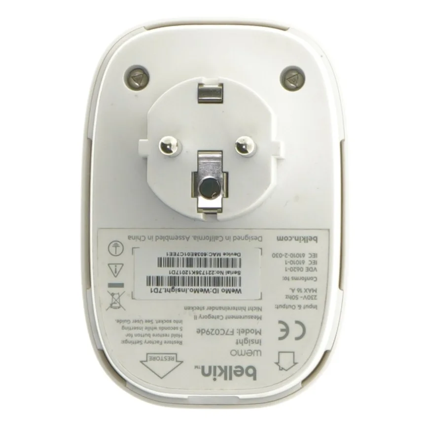Belkin WeMo Insight Smart Plug fra Belkin (str. 10 cm)