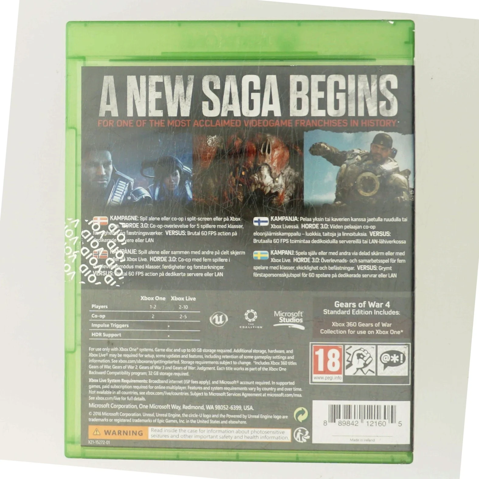 Gears Of War 4 (nordic) (DVD)