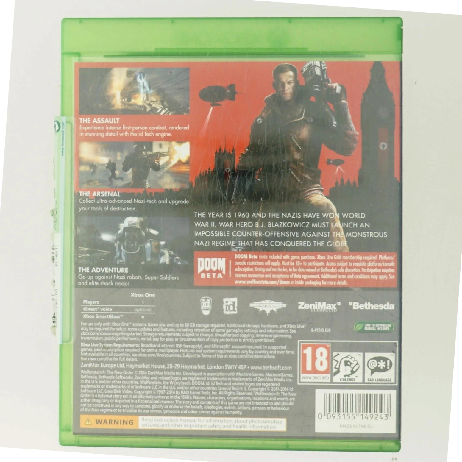 Wolfenstein - the New Order (DVD)