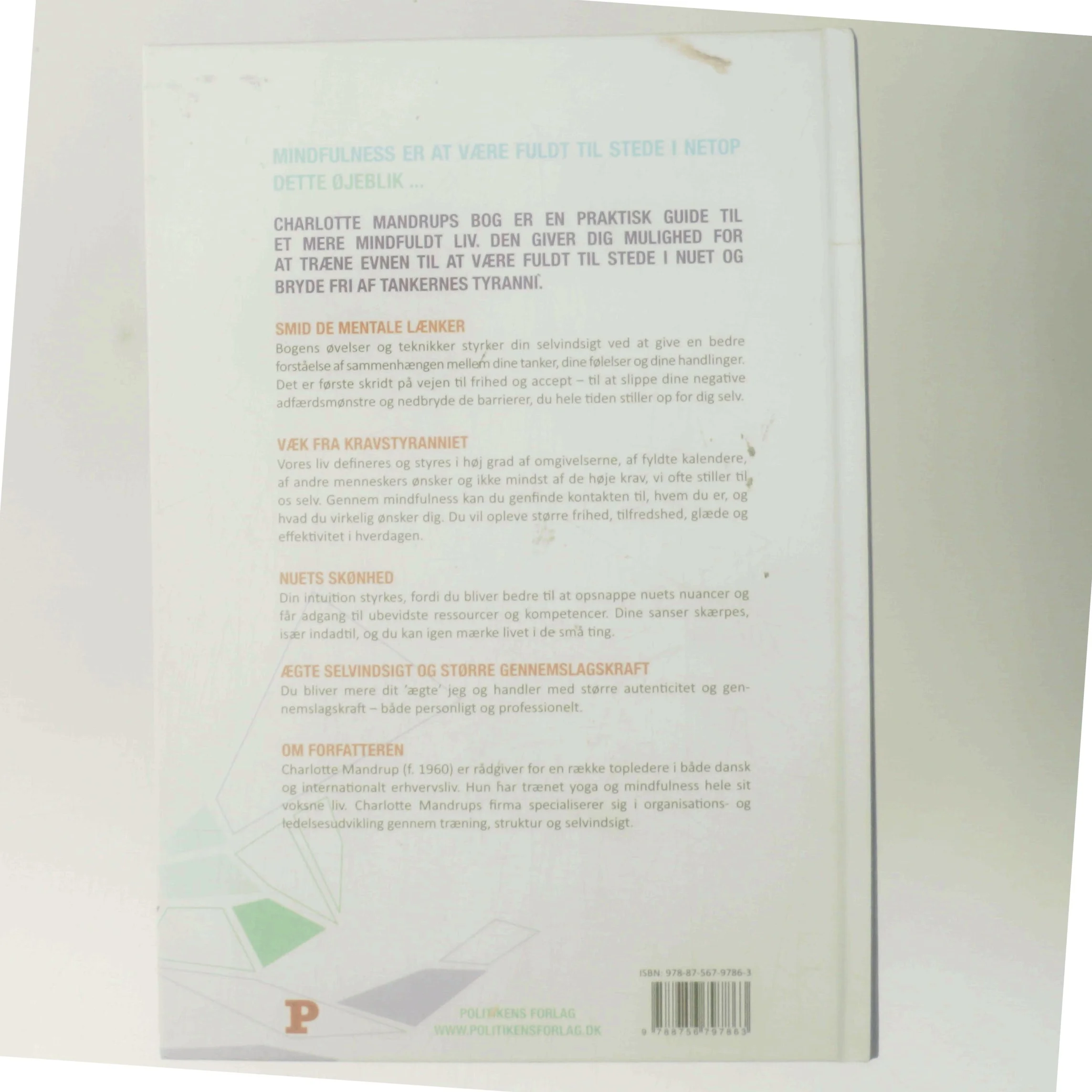 Mindfulness i hverdagen af Charlotte Mandrup (Bog)