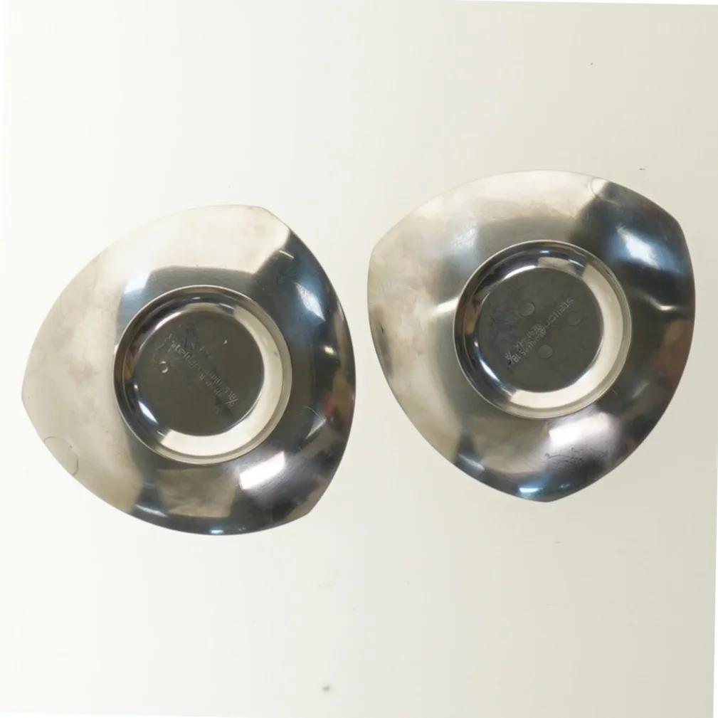 Rustfri stål lysestager fra Stelton (str. Ø 9,5 cm)