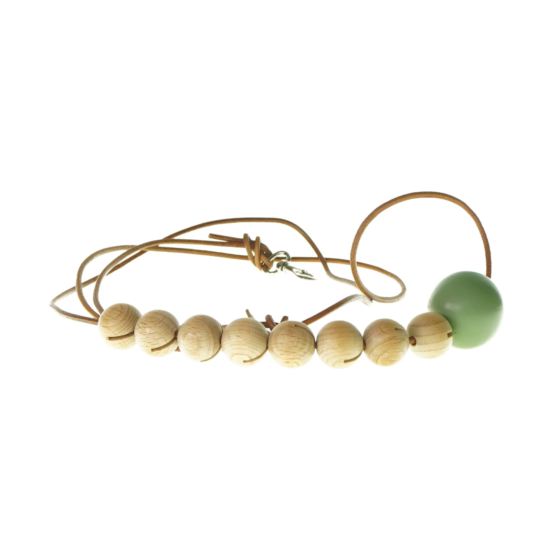 Lædersnor med kugler fra Wirth 