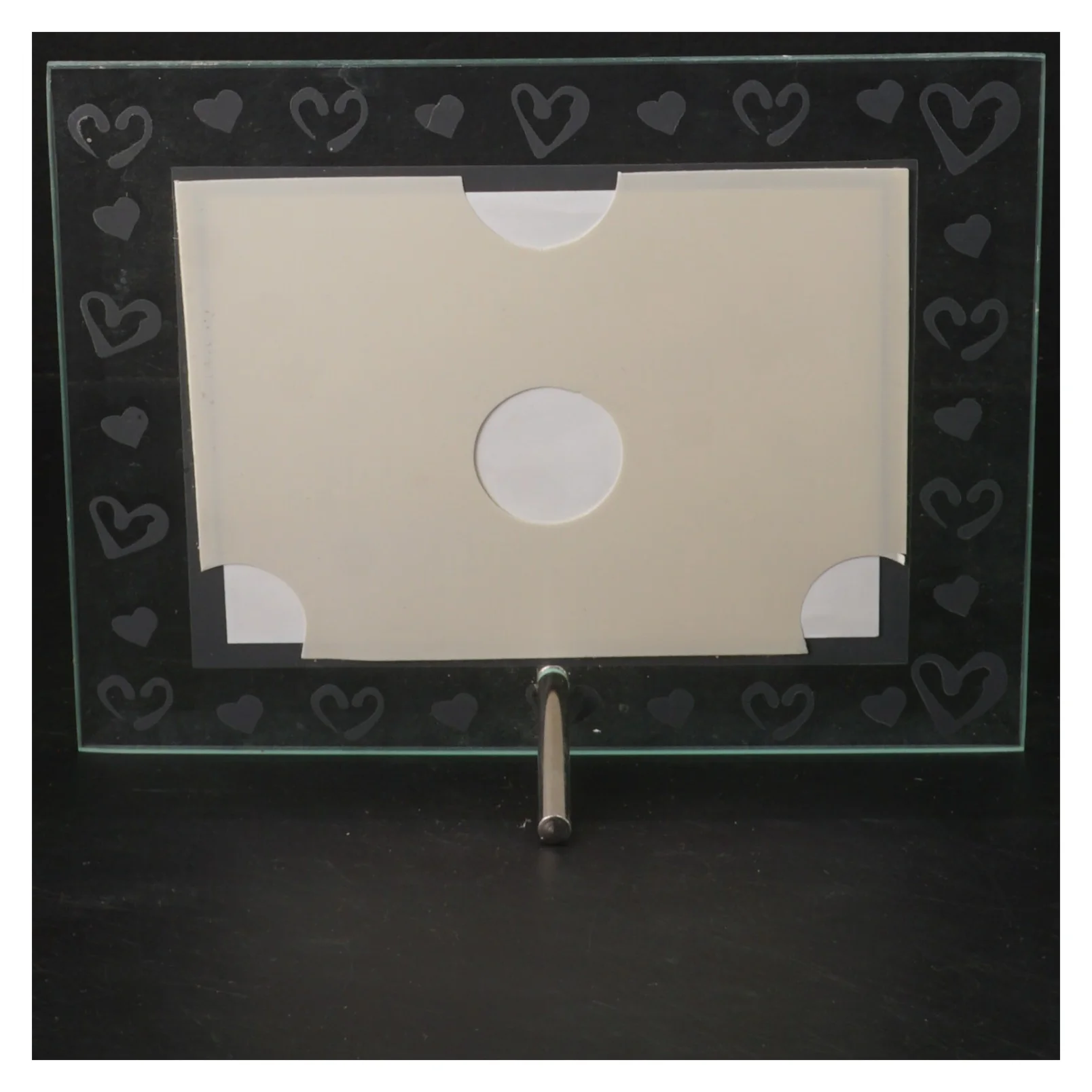 Billedramme med hjerter (str. 18x14 cm)