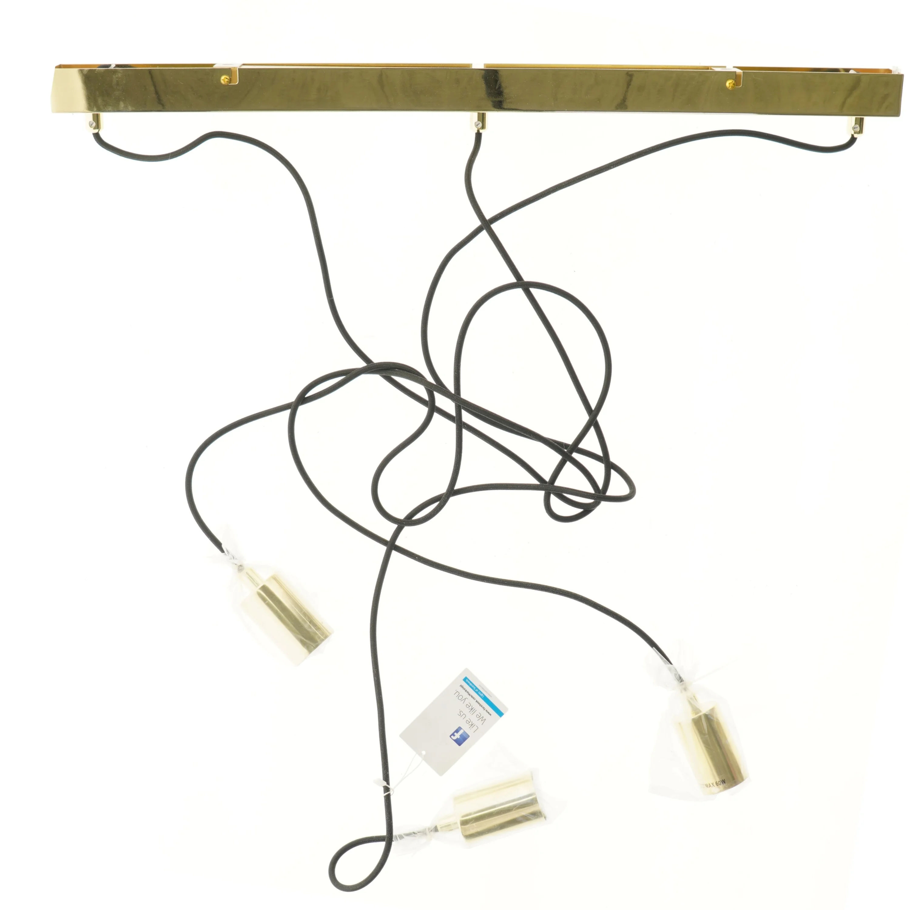 Markslöjd SKY Pendel 3L Lige Messing (str. 70 cm)