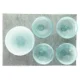 Lyseblå skåle i glas (str. 11 X 17 og 13 X 23cm) Kosta Boda lignende