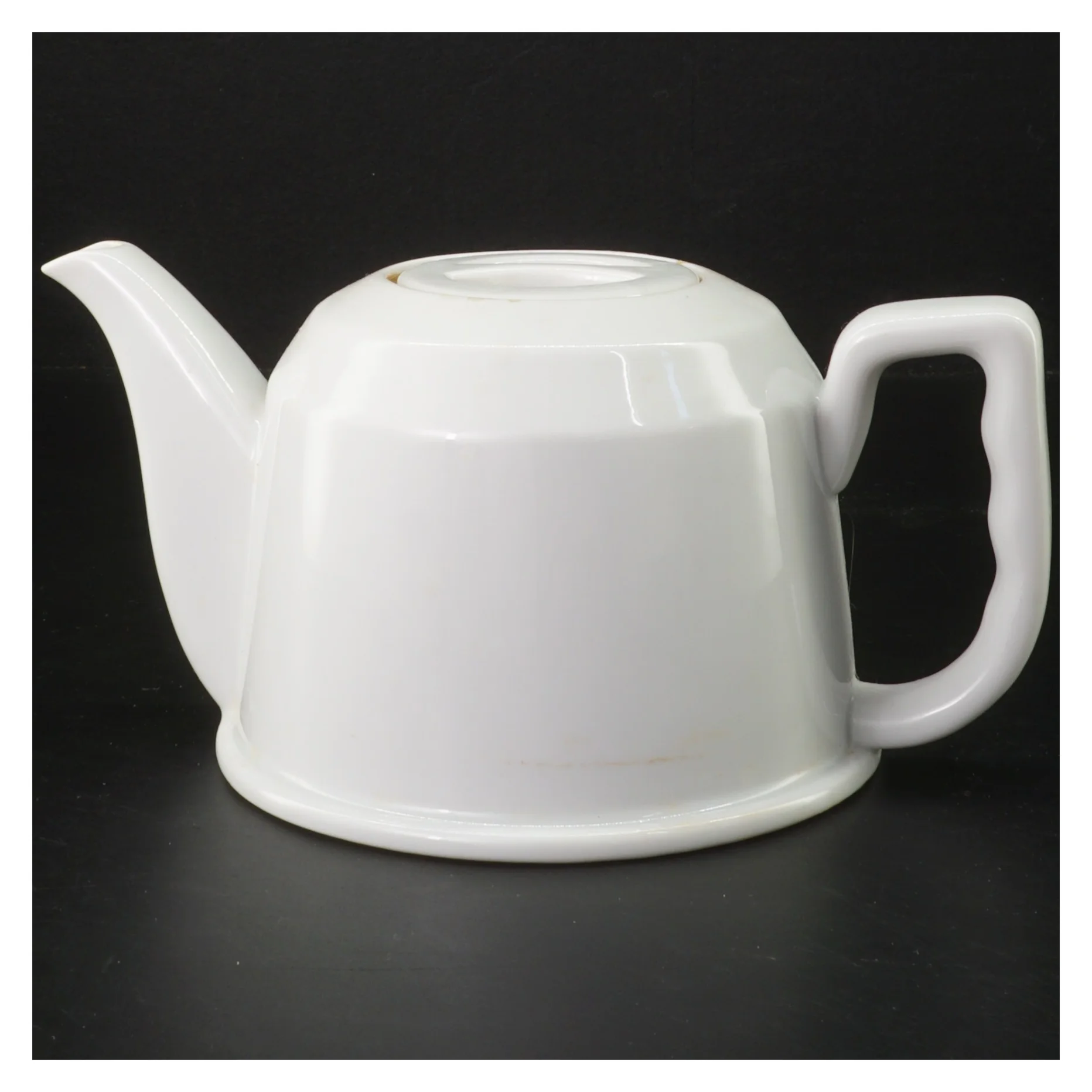 Tekande med metalskinnende låg (str. Ø 14 cm)