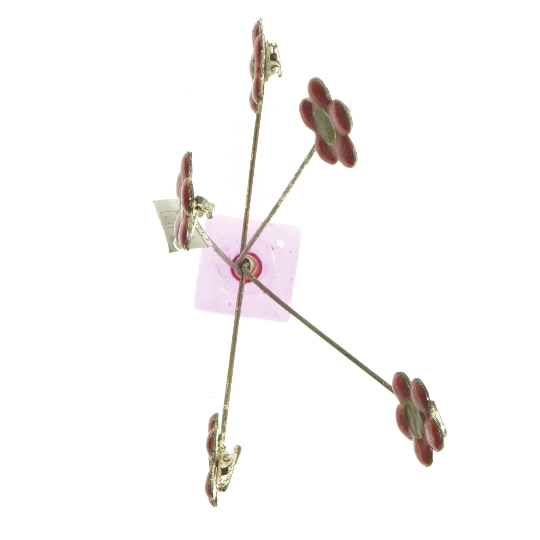 Foto opsætning / huskesedel holder med blomstermotiv fra Lisbeth Dahl (str. 25 cm)