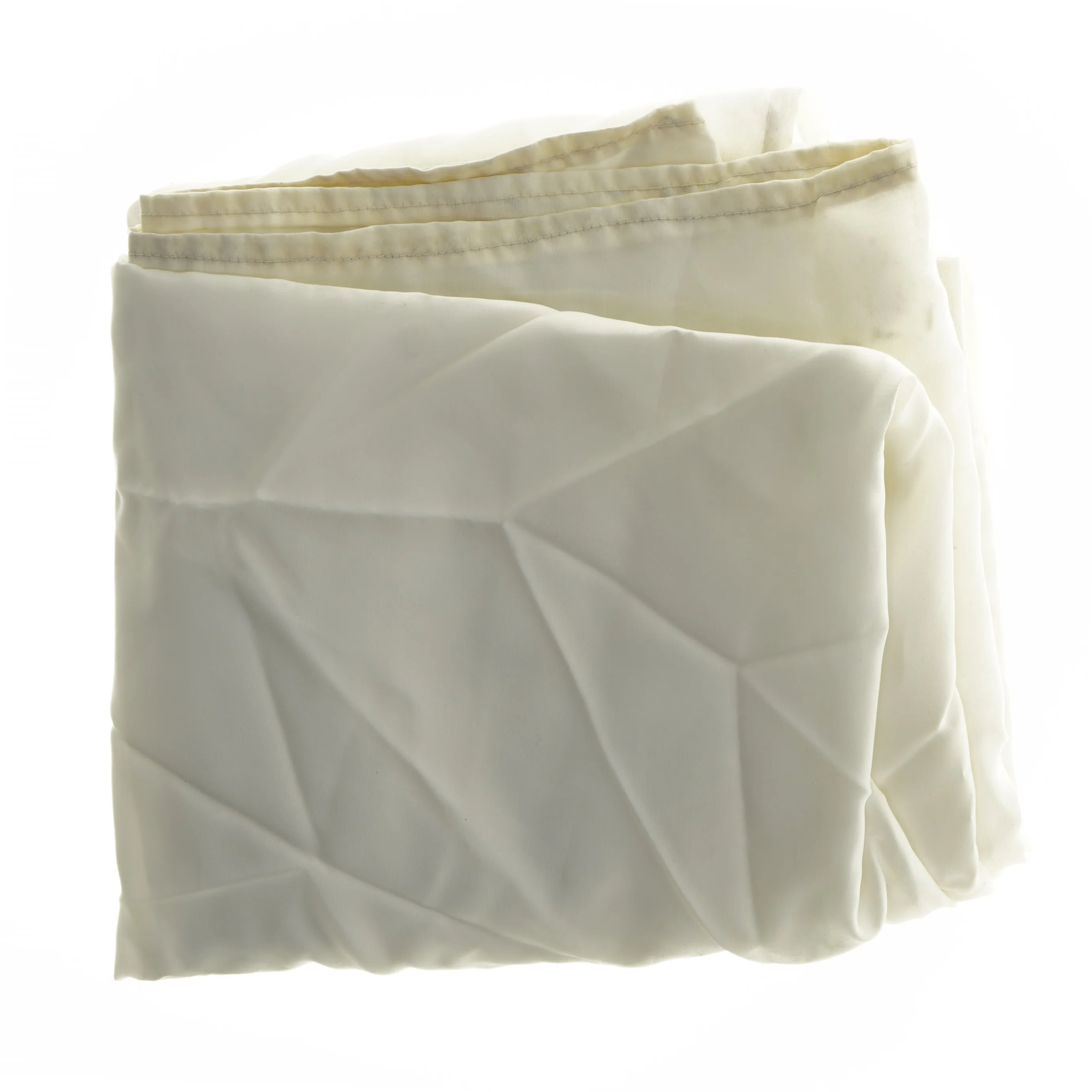 Hvidt bruseforhæng med øskner (str. 170x170 cm)