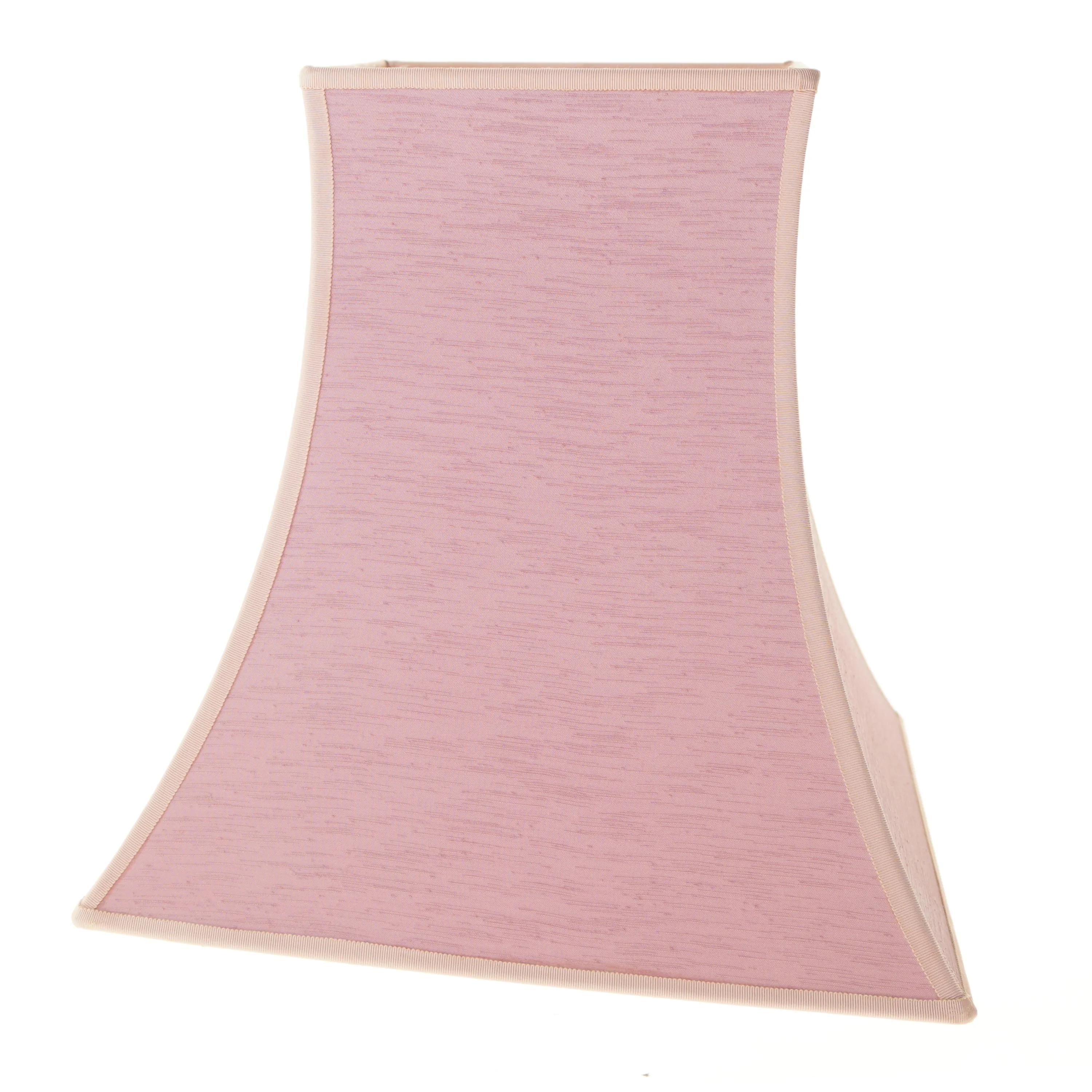 2 Lyserøde silke lampeskærmme (str. 35x35x35 cm)