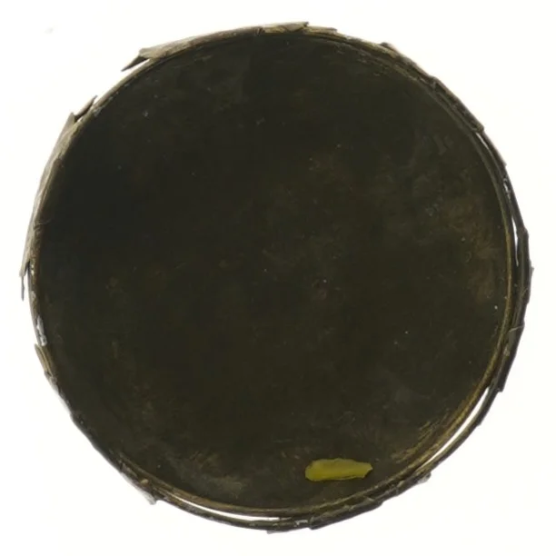 Dekorativ metalring med bladdesign (str. Ø 11 cm)