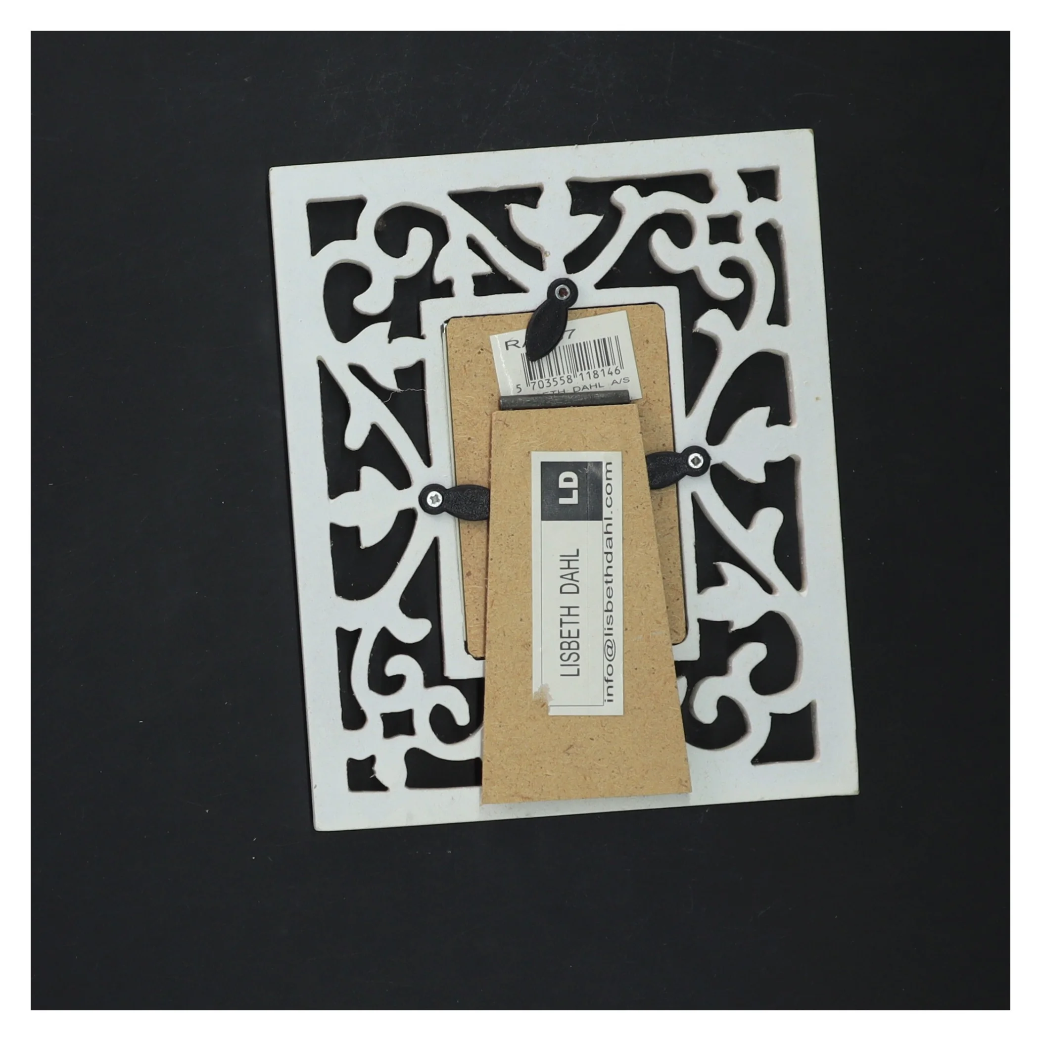 Dekorativ billedramme fra Lisbeth Dahl (str. 15x12,5 cm)