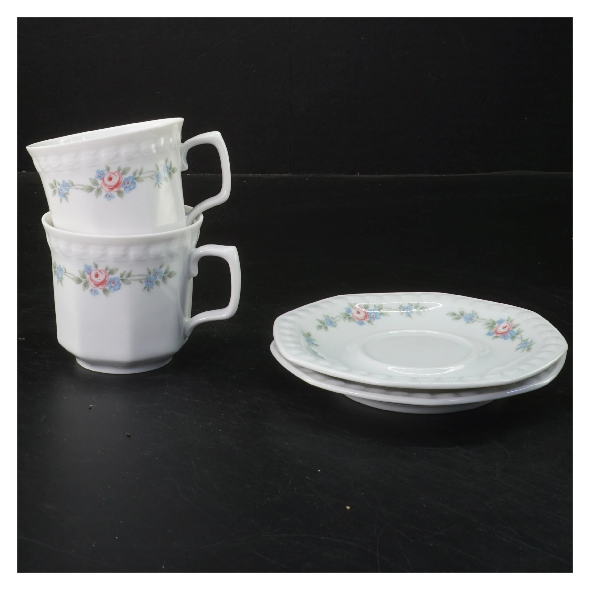 Kaffekop sæt med underkop (str. Ø 12,5&7x9 cm)