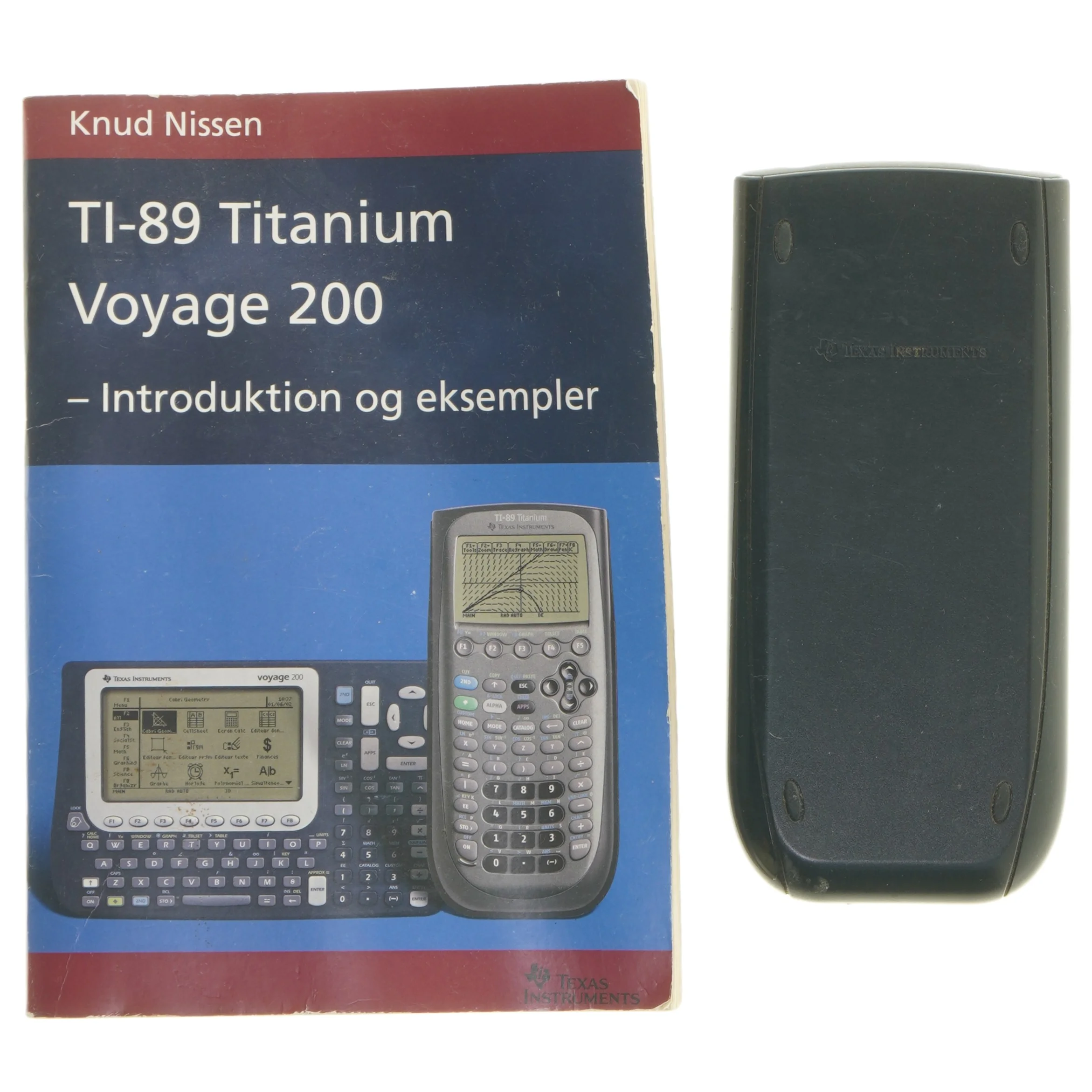 Texas Instruments TI-89 Titanium grafregner med instrukstionsbog fra Texas Instruments (str. 19x9 cm)