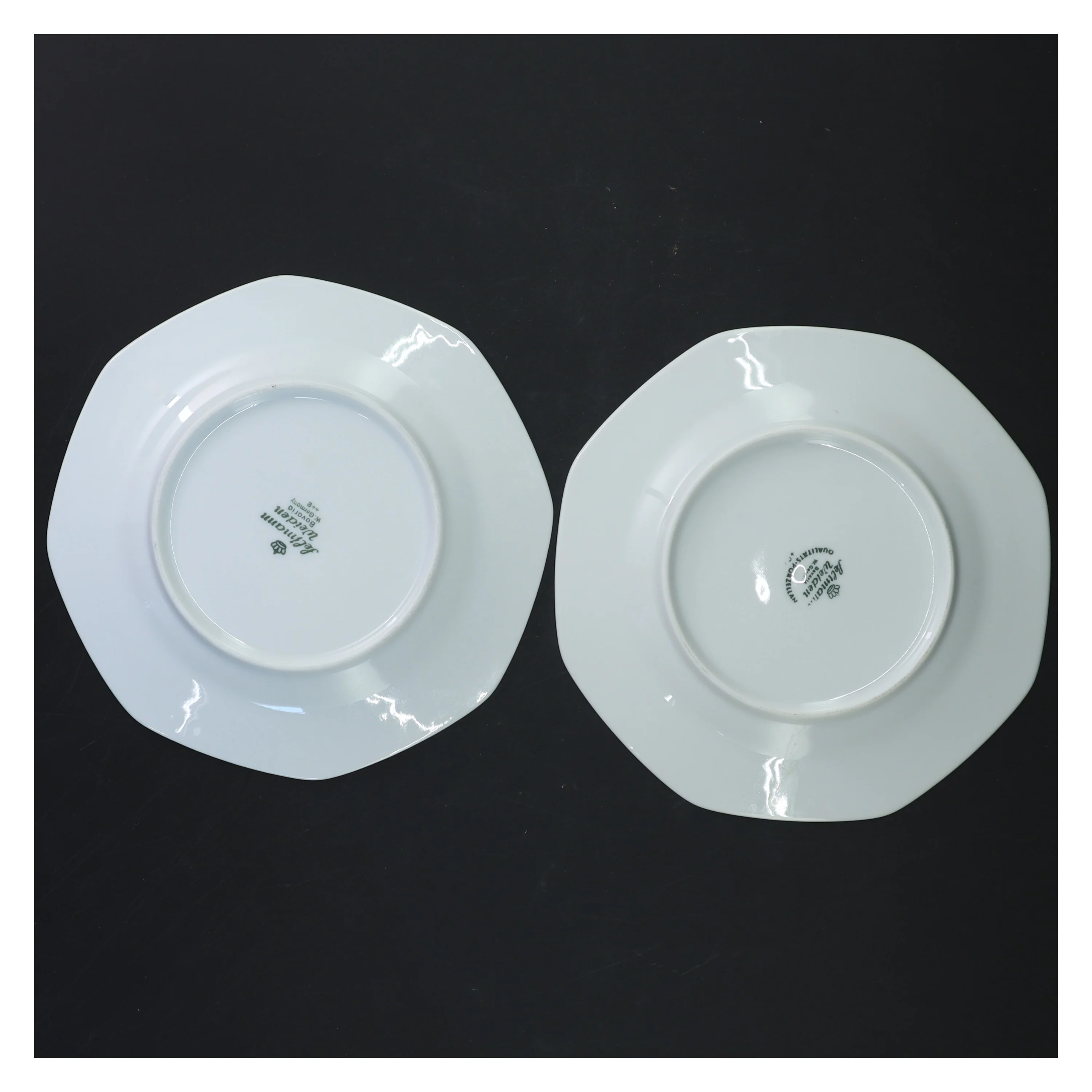 Tallerkener med blomstermotiv (str. Ø 16 cm)