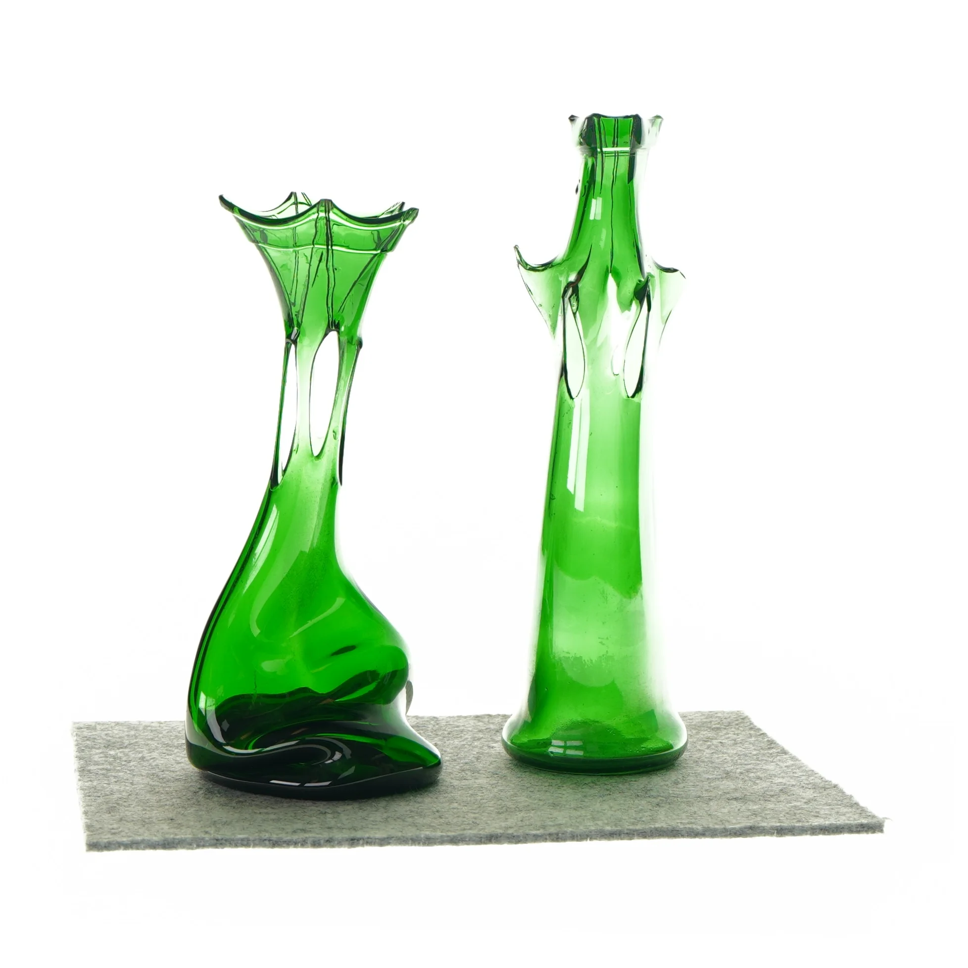 Odds springe Ulejlighed Vaser i grønt glas | Orderly.shop
