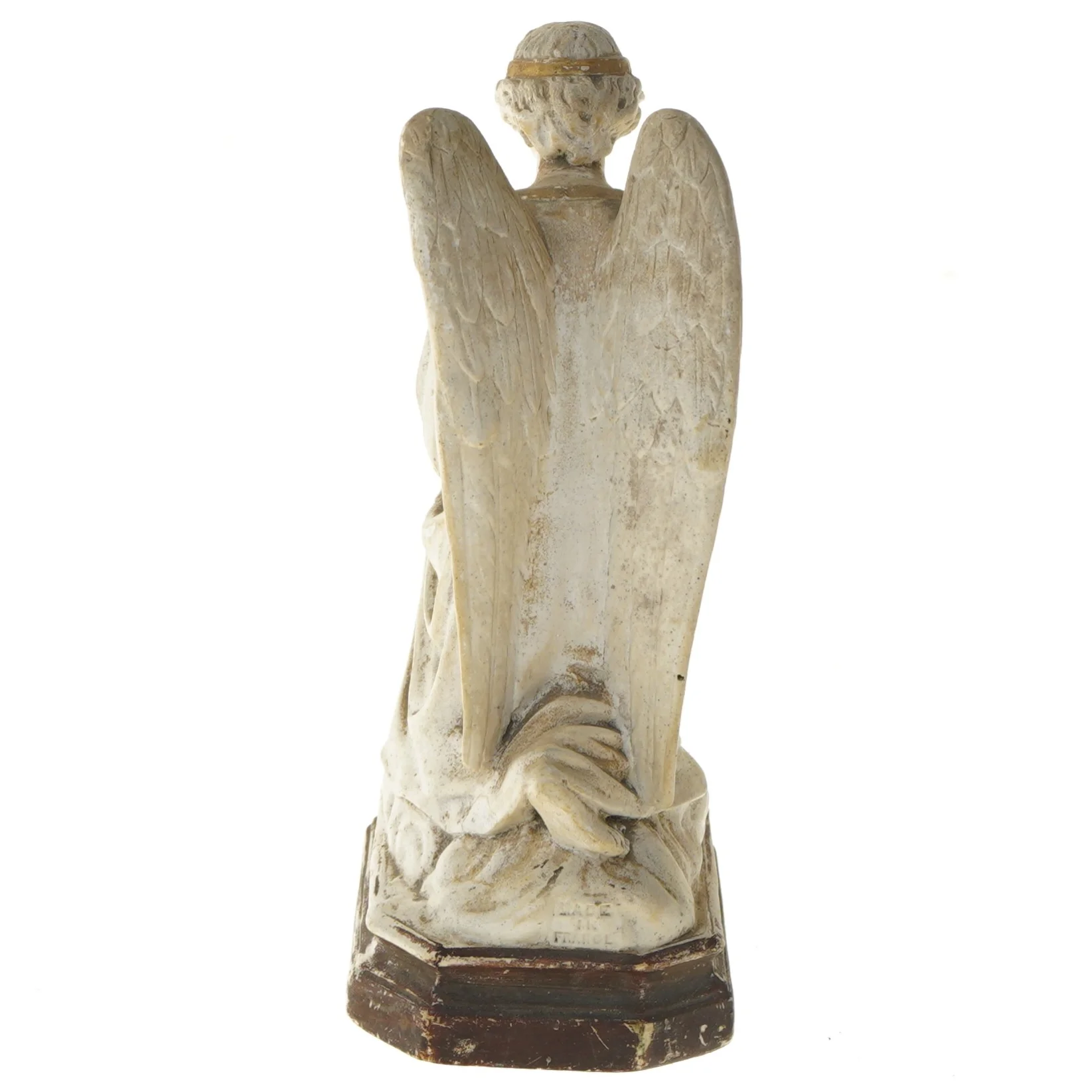 Statue af knælende engel (str. 22x13x9 cm)