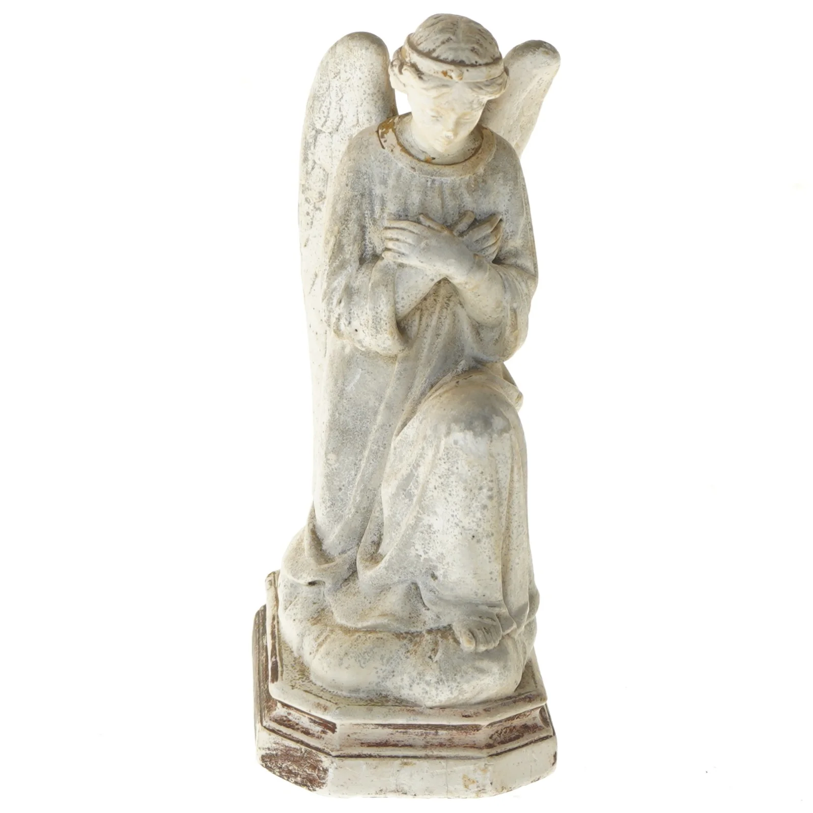 Statue af knælende engel (str. 22x13x9 cm)