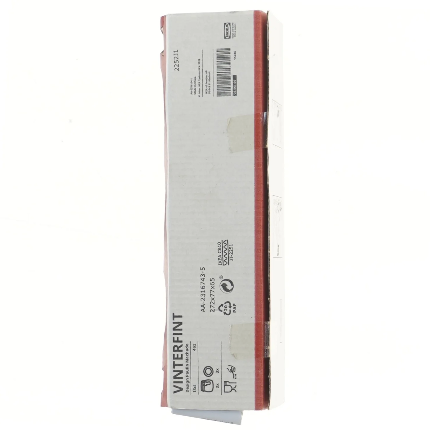 Vinterfint glaslysestager sæt fra IKEA (str. Ø 8 cm)