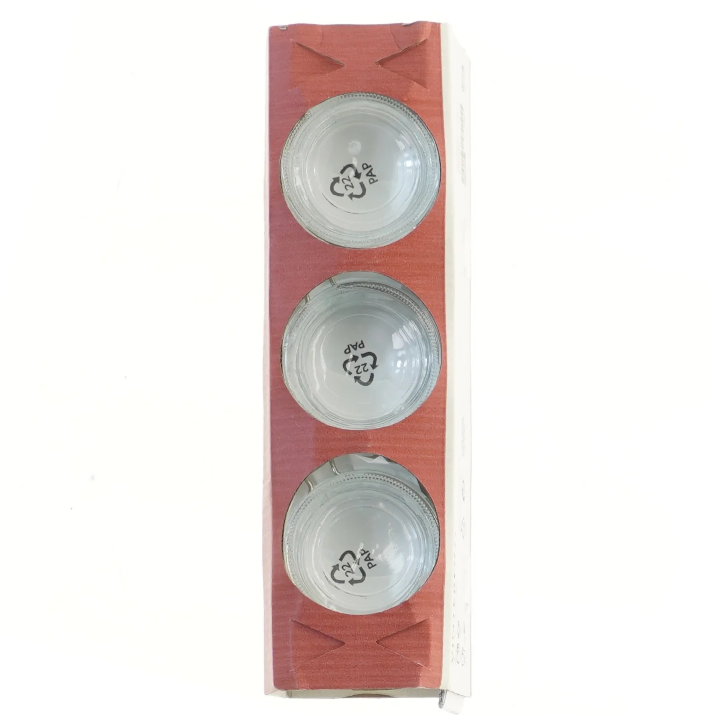 Vinterfint glaslysestager sæt fra IKEA (str. Ø 8 cm)